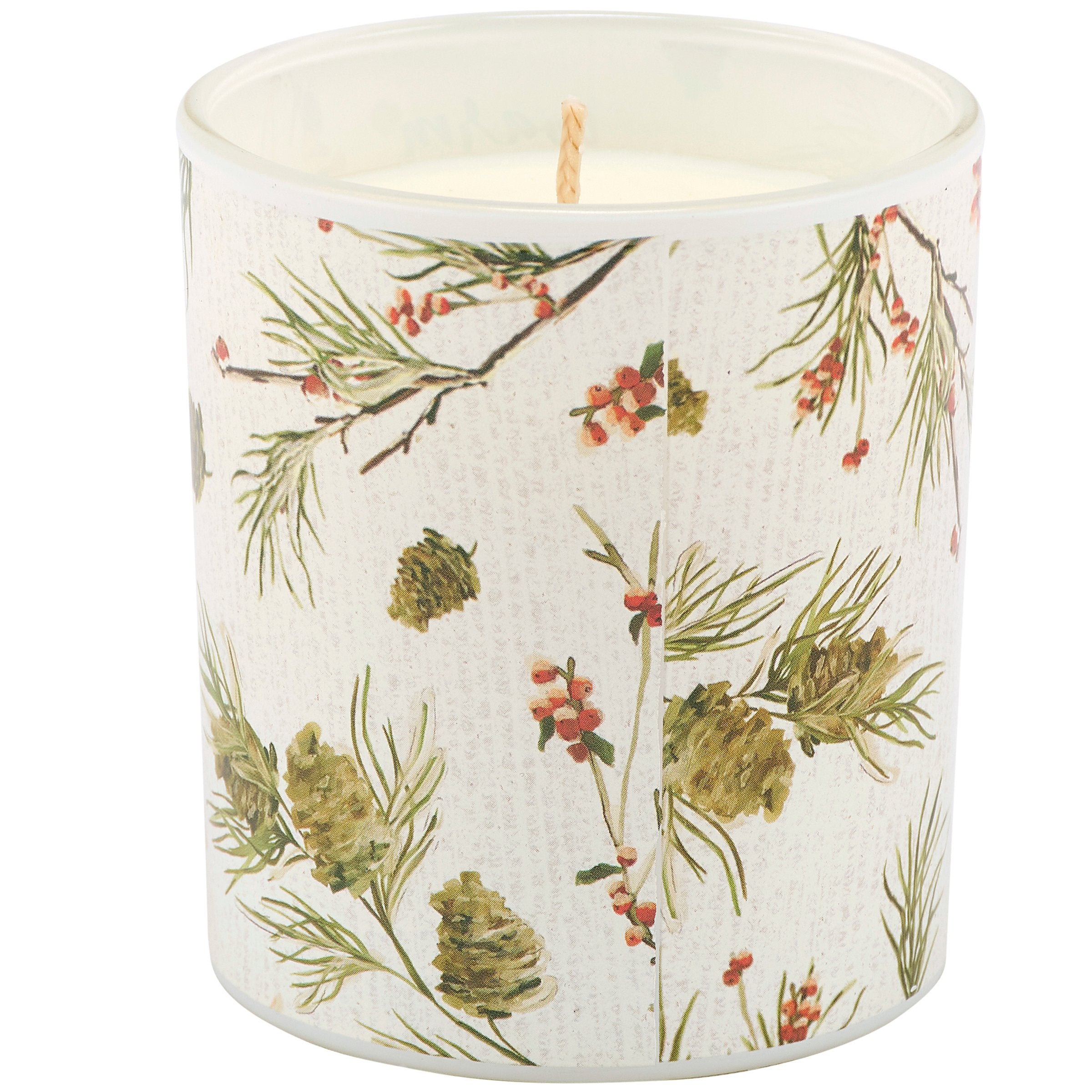 Enchanting Cardinal Winter Wishes Soy Candle, Fabric Wick, 35-Hour Burn Time