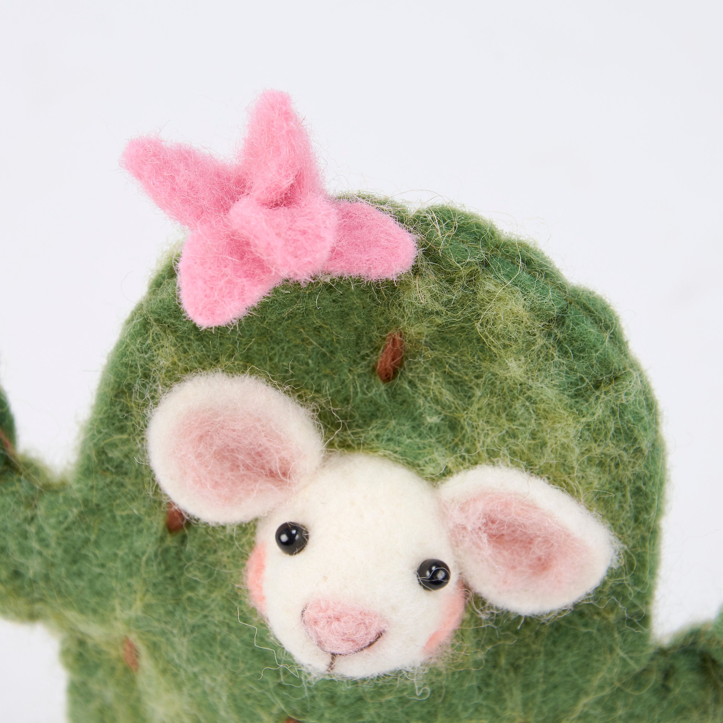 Primitives by Kathy Western Felt Cactus Mouse Critter Decorative Home Accent