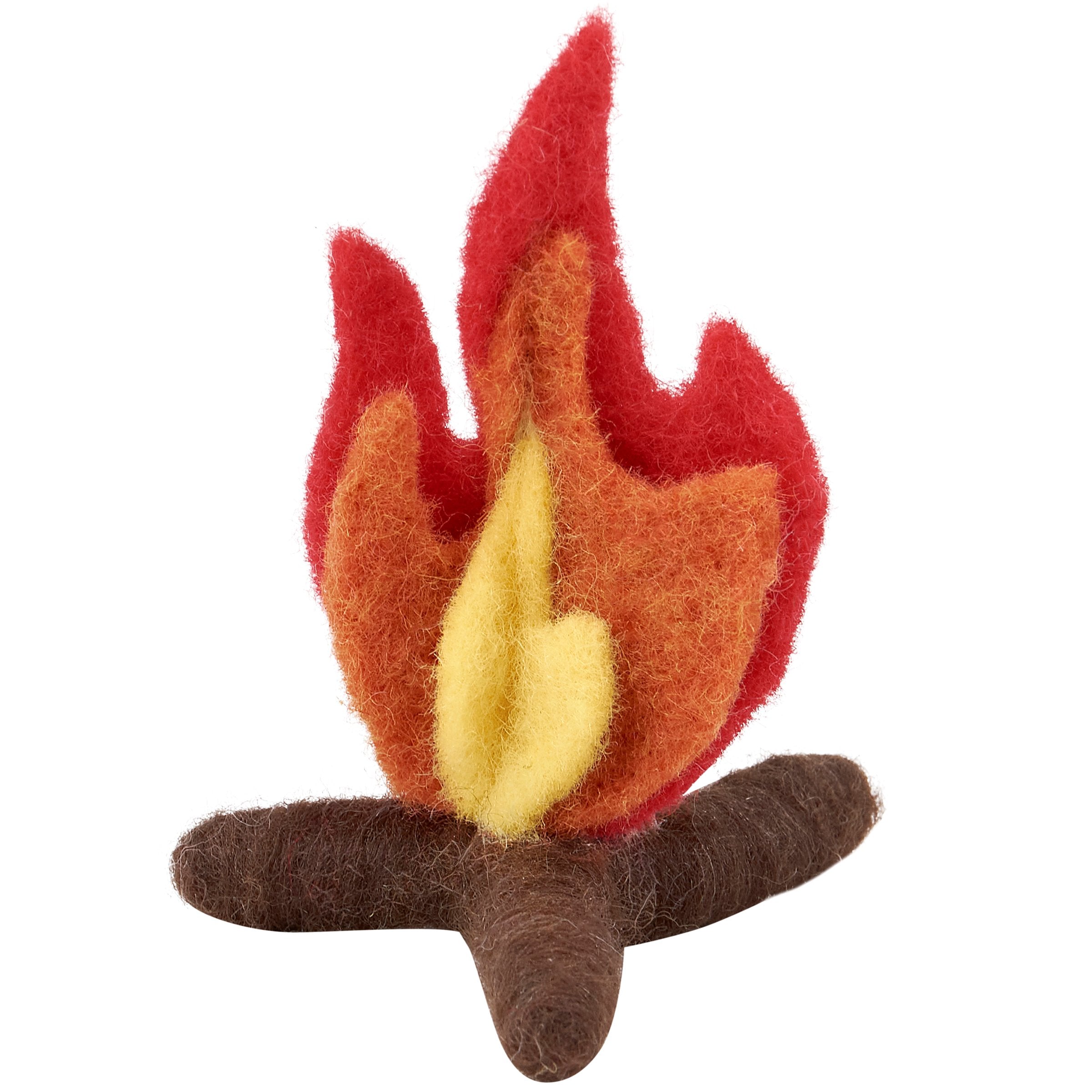 Cozy Felt Campfire Critter Decoration - Lake & Cabin Home Accent