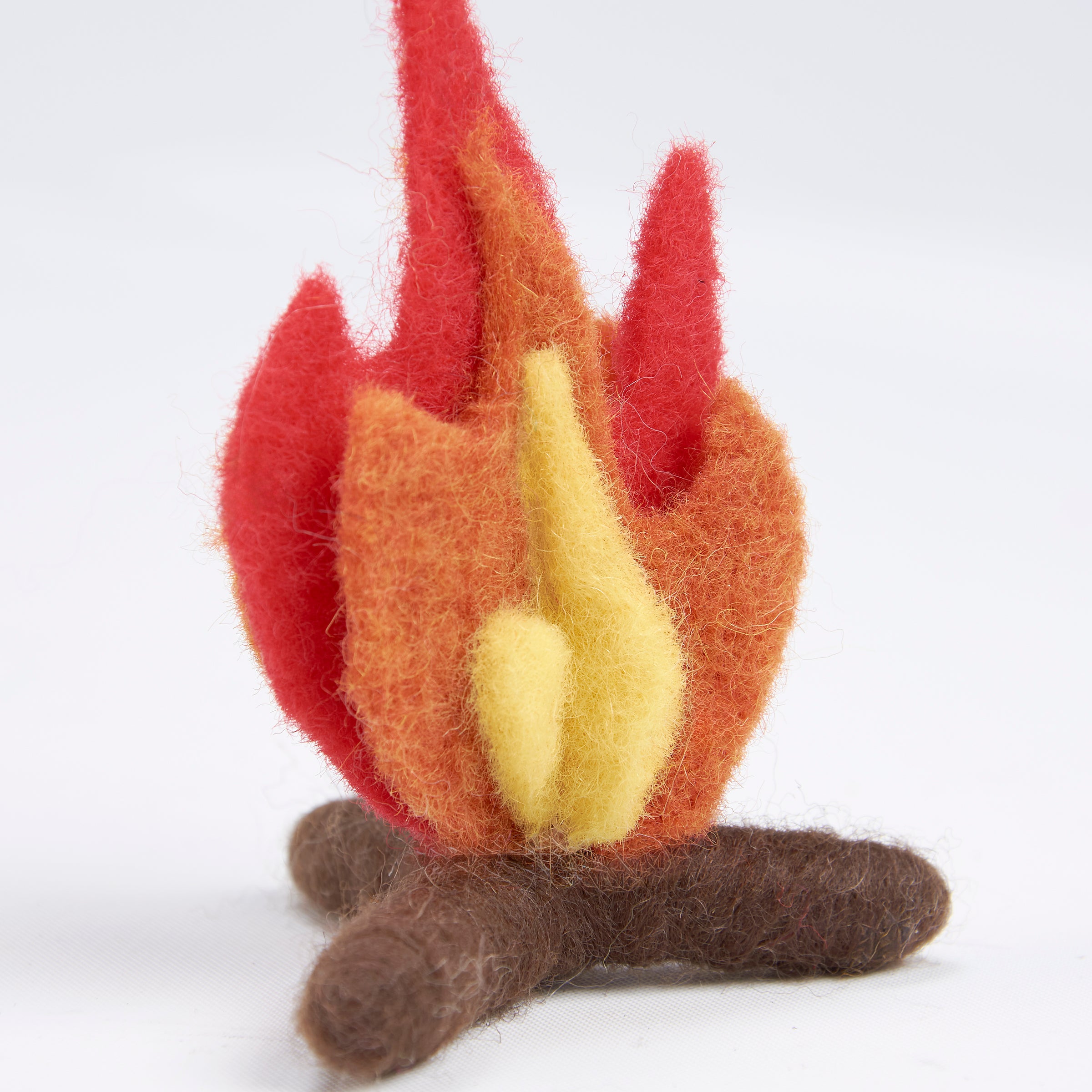 Cozy Felt Campfire Critter Decoration - Lake & Cabin Home Accent