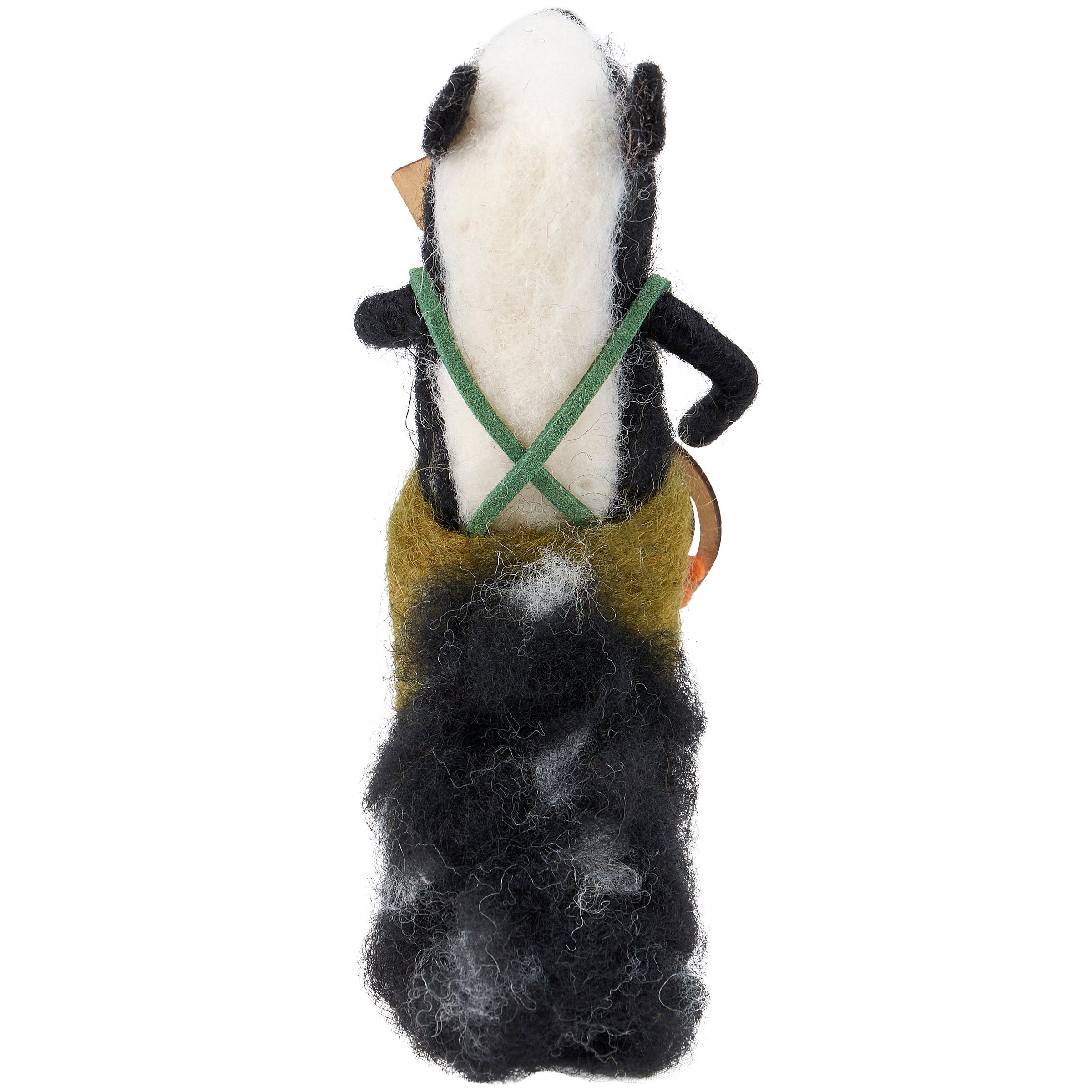 Charming Banjo Skunk Critter Felt Figurine for Cabin & RV Decor