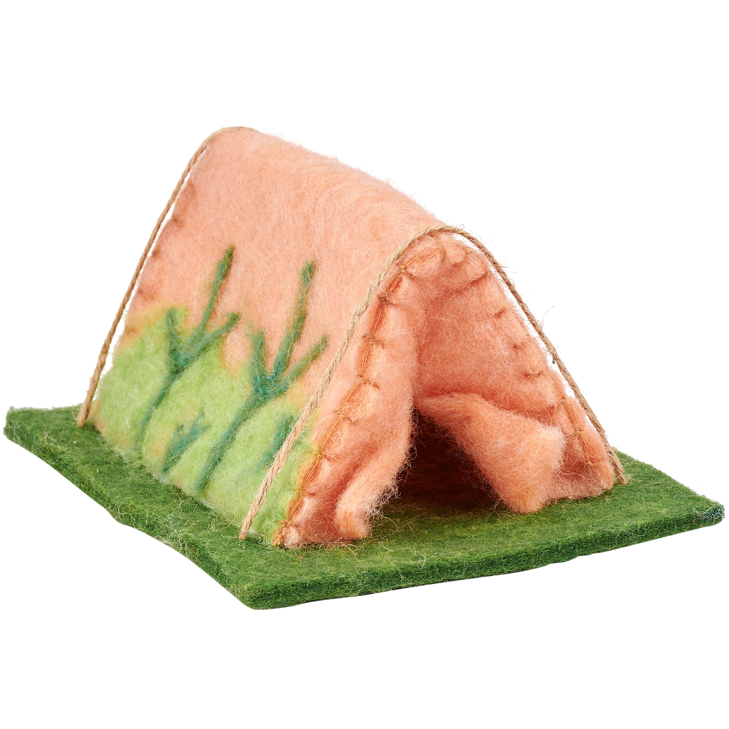 Charming Felt Camping Tent Critter for Lake & Cabin Home Decor