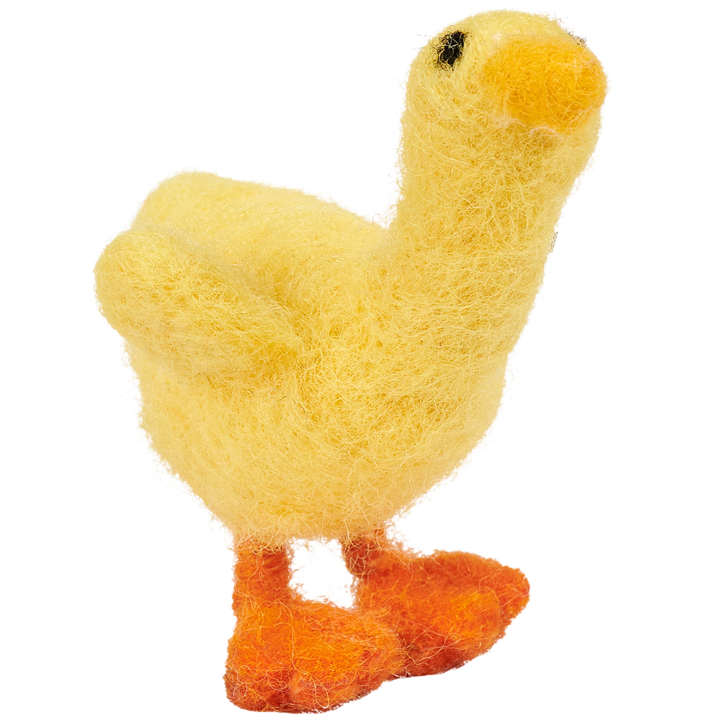 Cute Yellow Felt Duck Critter Home Accent Decor for Hanging Display