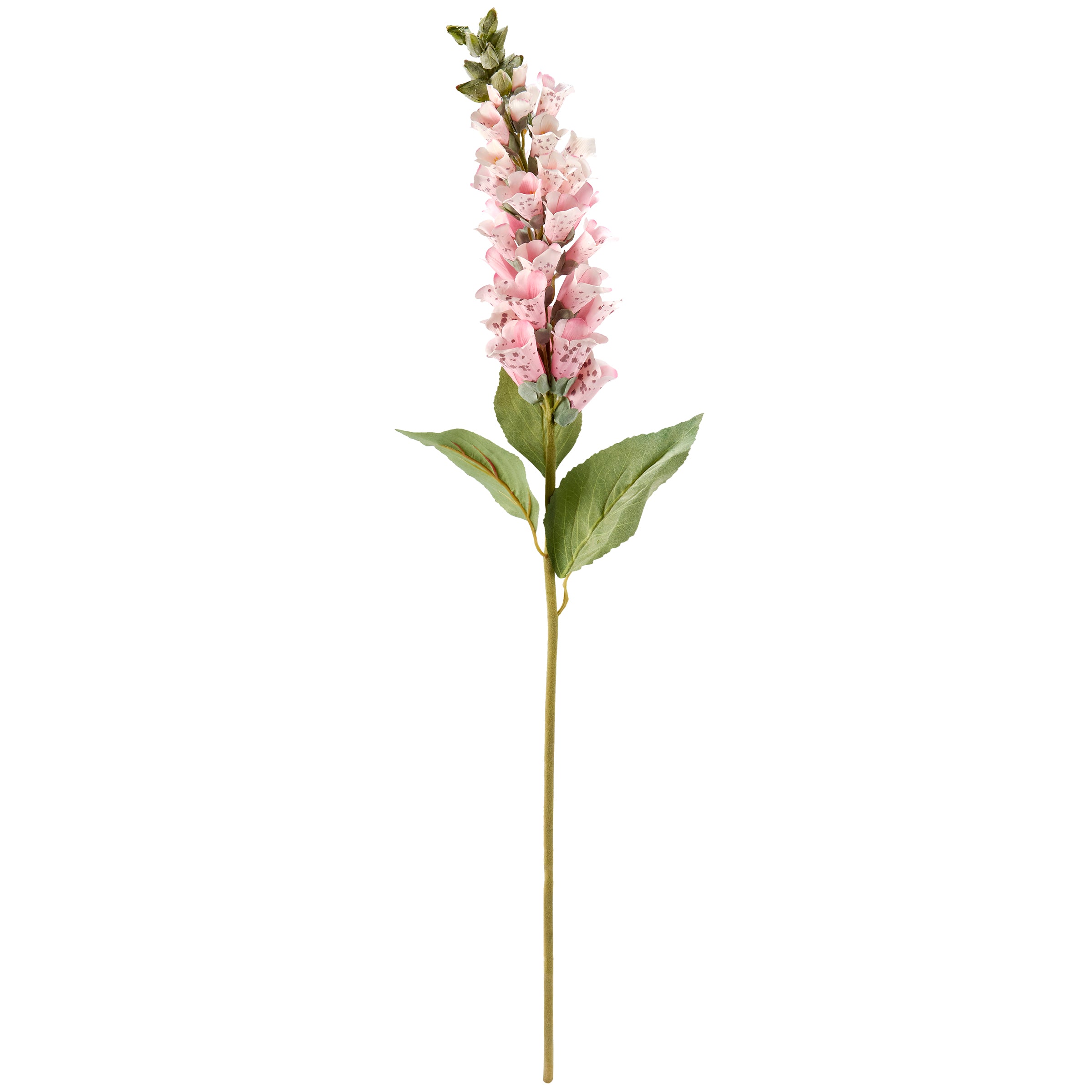 Lifelike Pink Foxglove Floral Pick, 32.25-Inch Tall Artificial Botanical Stem for Home Decor