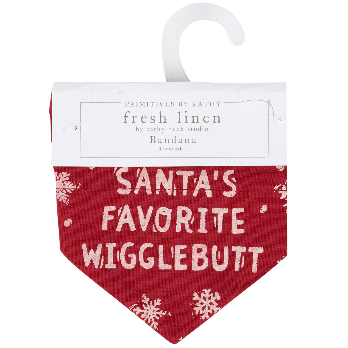 Santa's Favorite Reversible Holiday Pet Bandana for Dogs and Cats