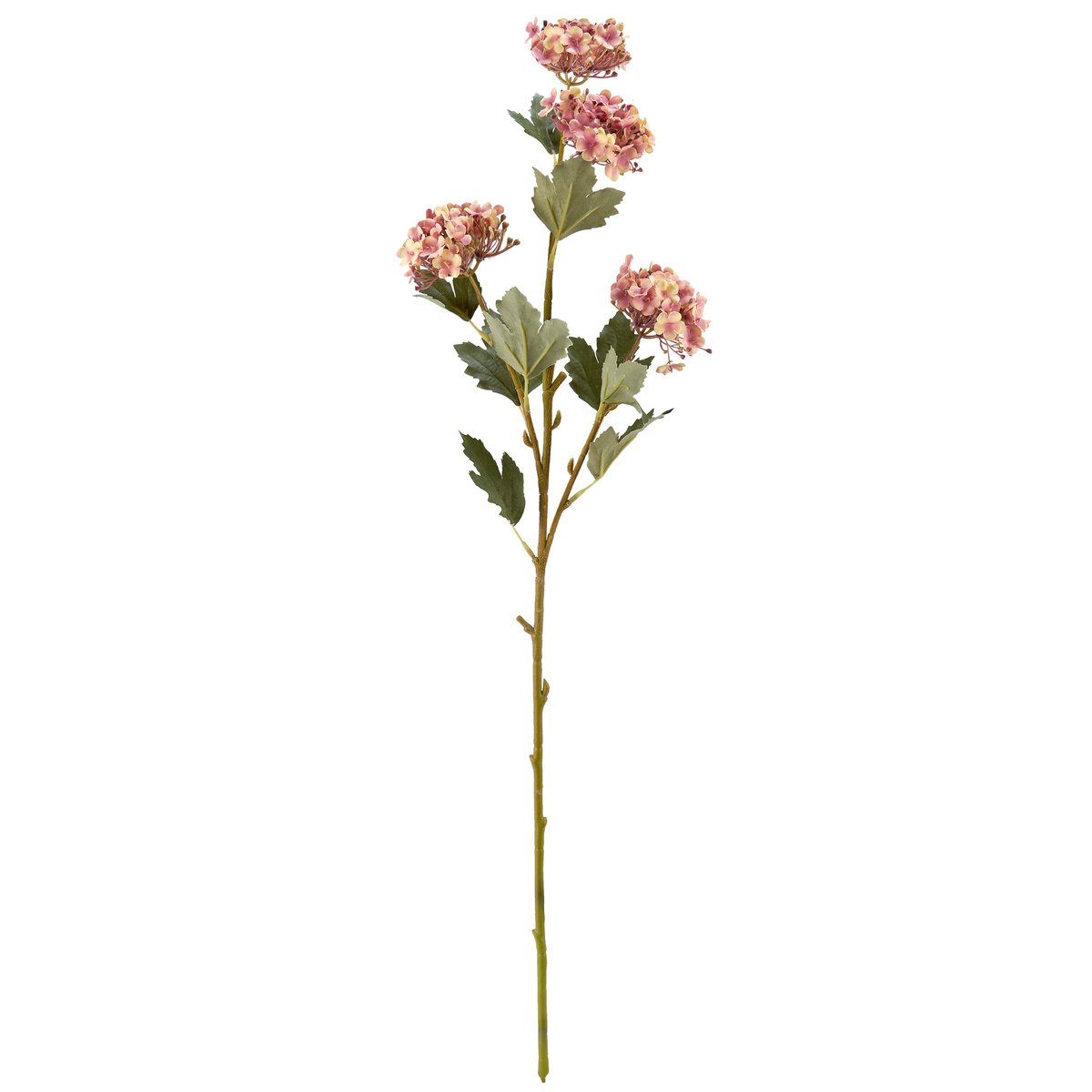Lifelike Pink Mini Hydrangea Floral Pick, Maintenance-Free Faux Botanical Decor