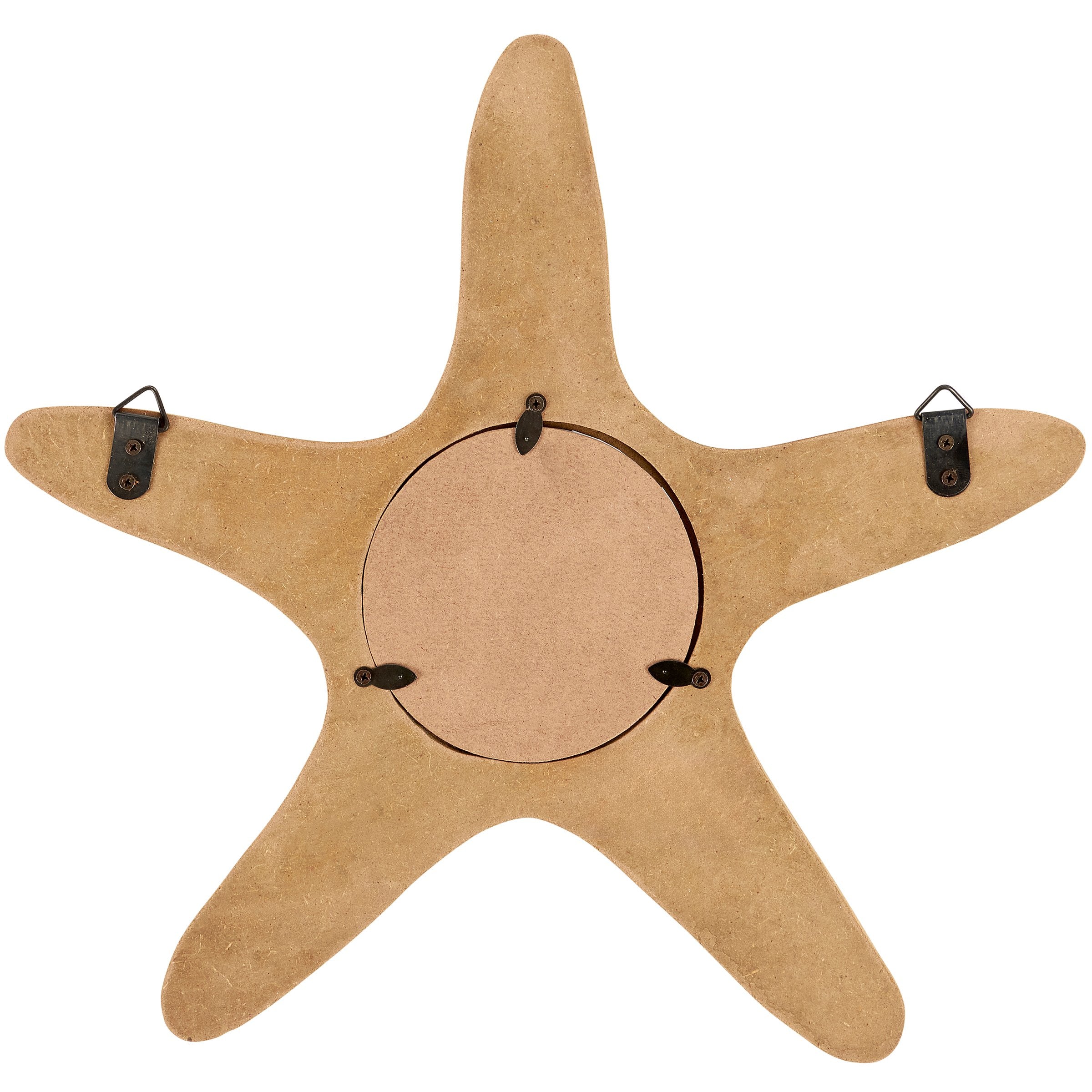 Rustic Starfish Wood Wall Frame for 4x4 Photos - Coastal Beach Decor