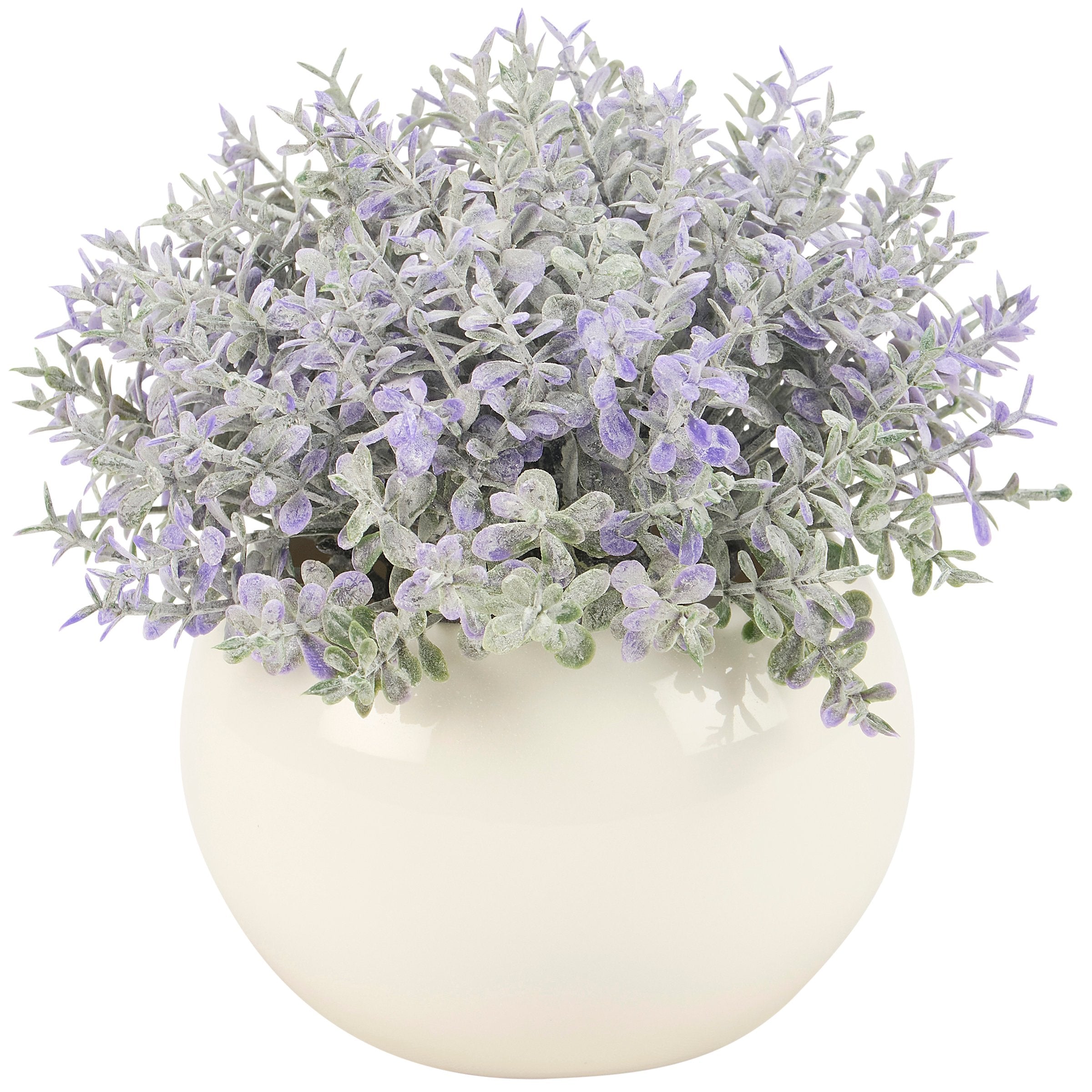 Charming Blue Faux Phlox Ceramic Vase - Botanical Home Accent Decor