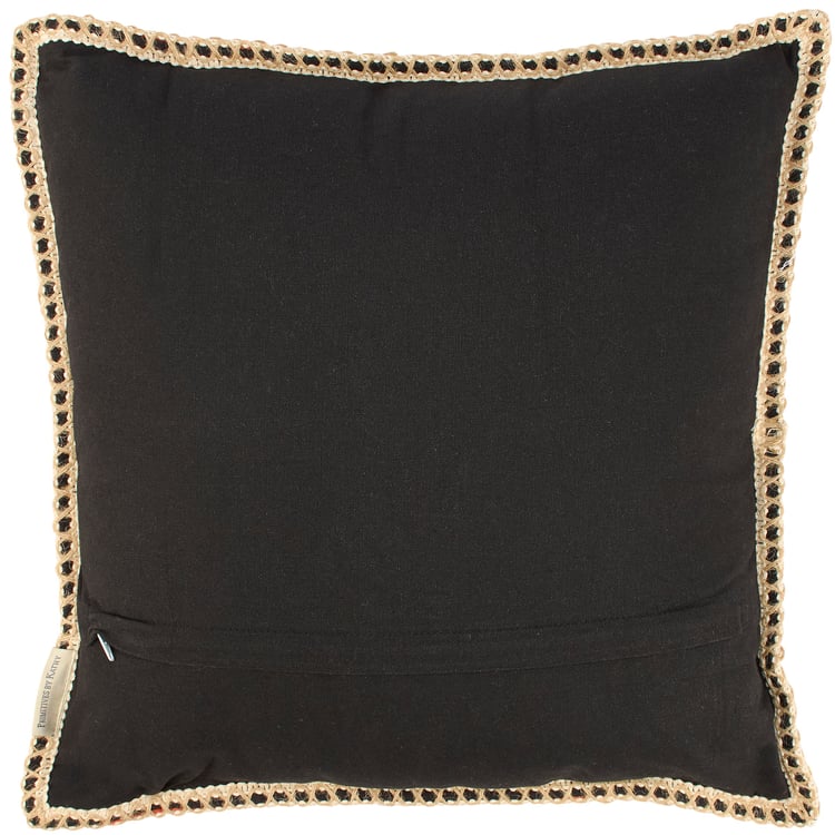 Orange Corduroy Scary Jack O'Lantern Pumpkin Face Pillow, Machine-Washable with Zipper