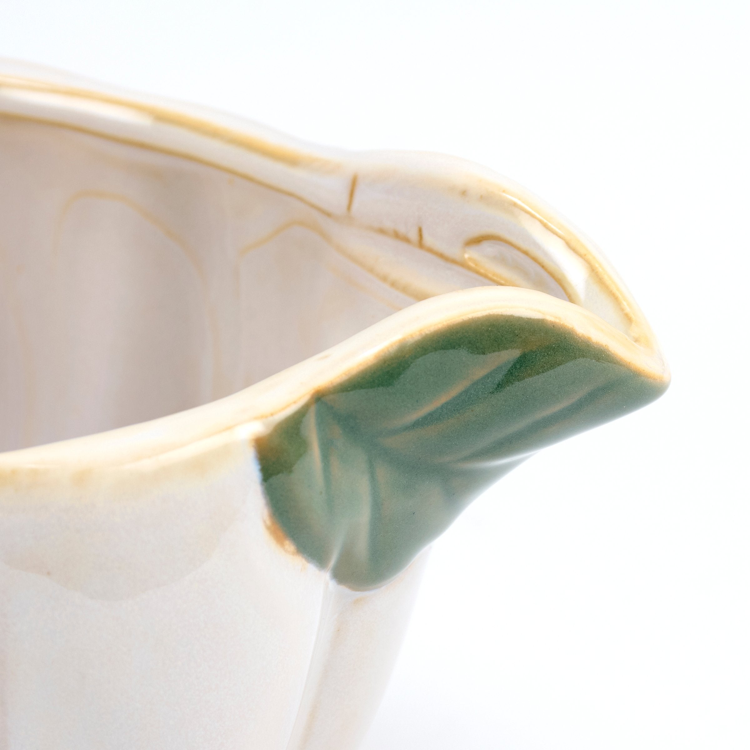 Charming White Pumpkin Ceramic Creamer Set - Fall Harvest Decorative Tableware