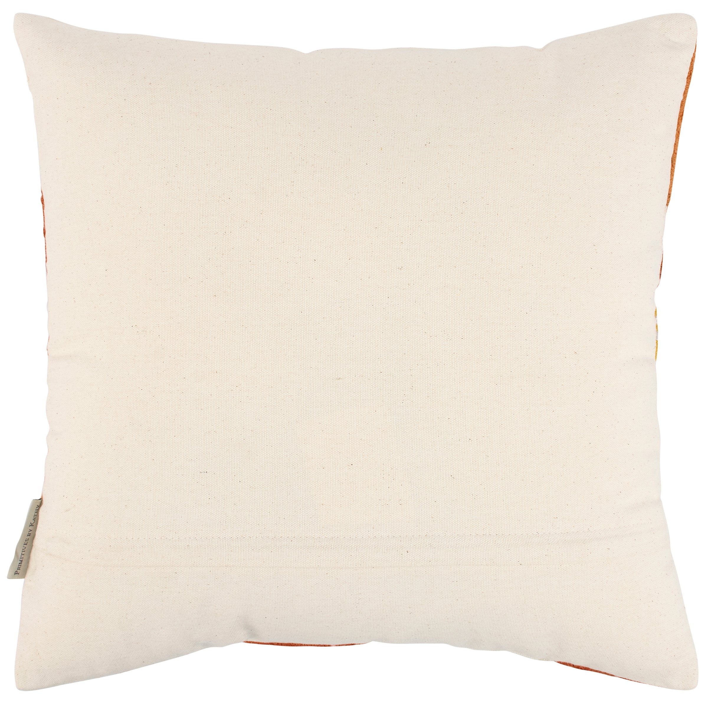Cozy Embroidered 'Hello Fall' Autumn Harvest Decorative Cotton Throw Pillow
