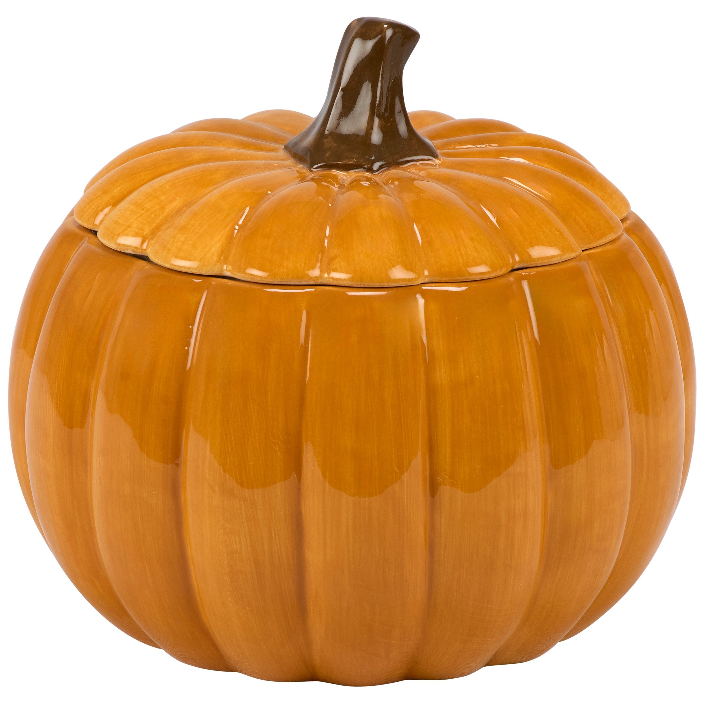 Festive Ceramic Jack O' Lantern Cookie Jar for Halloween Treats