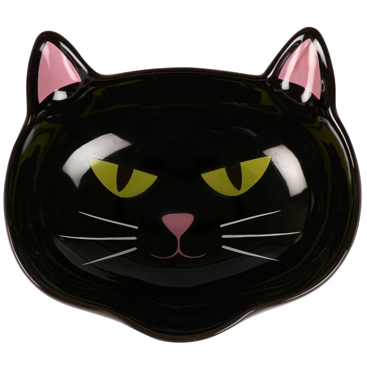 Charming Black Cat Stoneware Halloween Bowl - Festive Seasonal Decor & Tableware