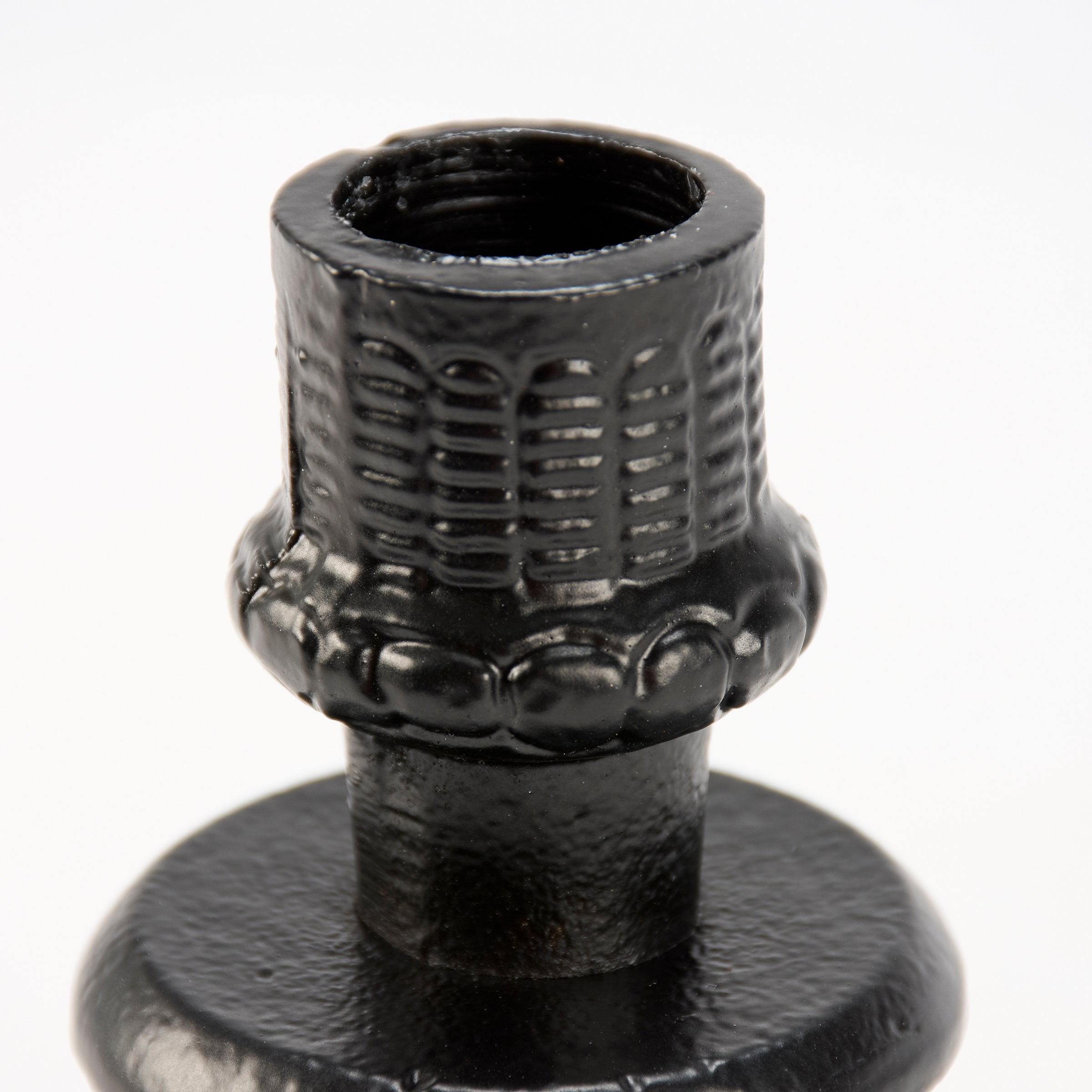 Spooky Rustic Metal Crow Foot Taper Candle Holder for Halloween Decor Display