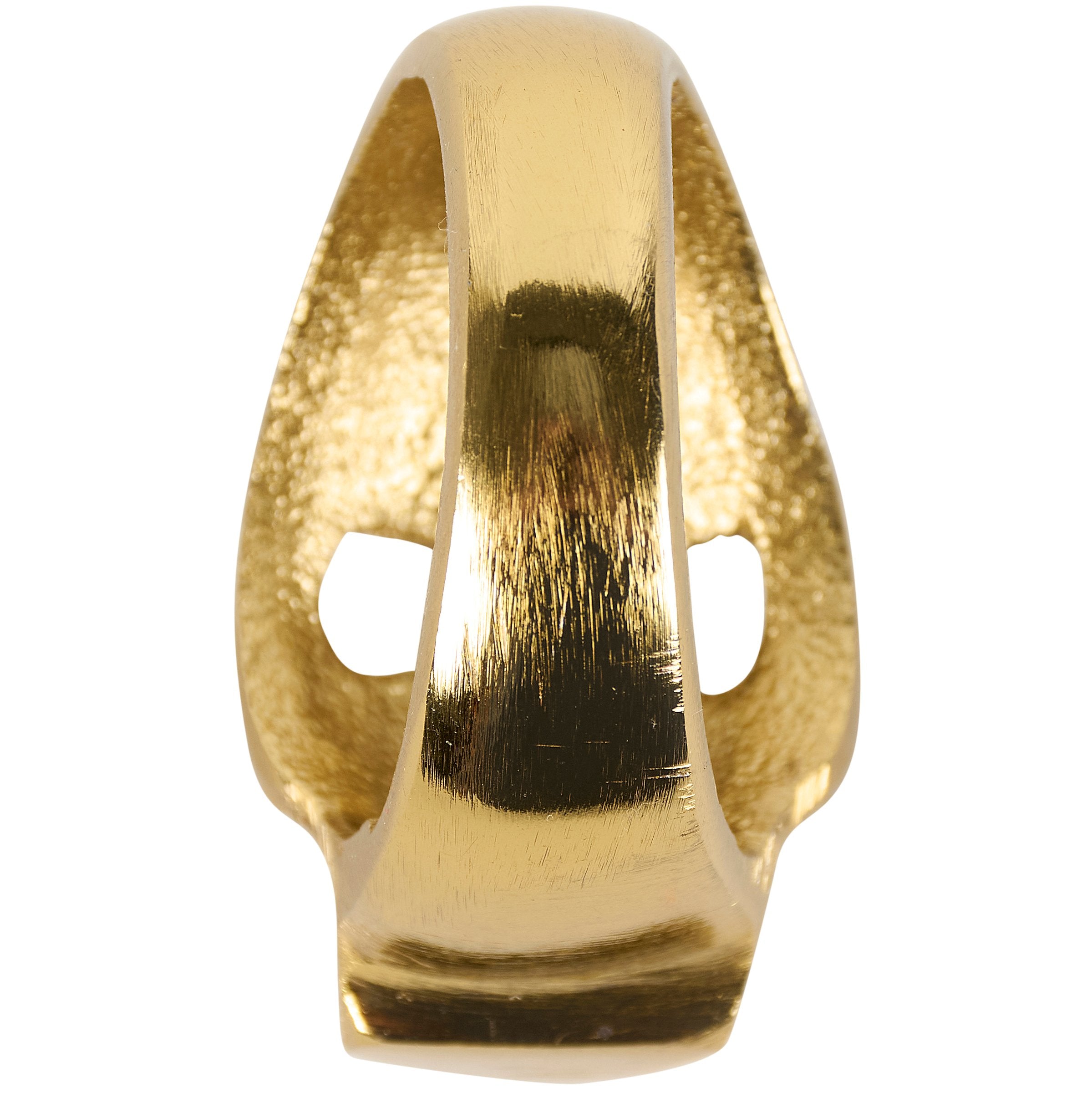 Spooky Chic Metallic Gold Skull Napkin Ring - Unique Halloween Table Decor