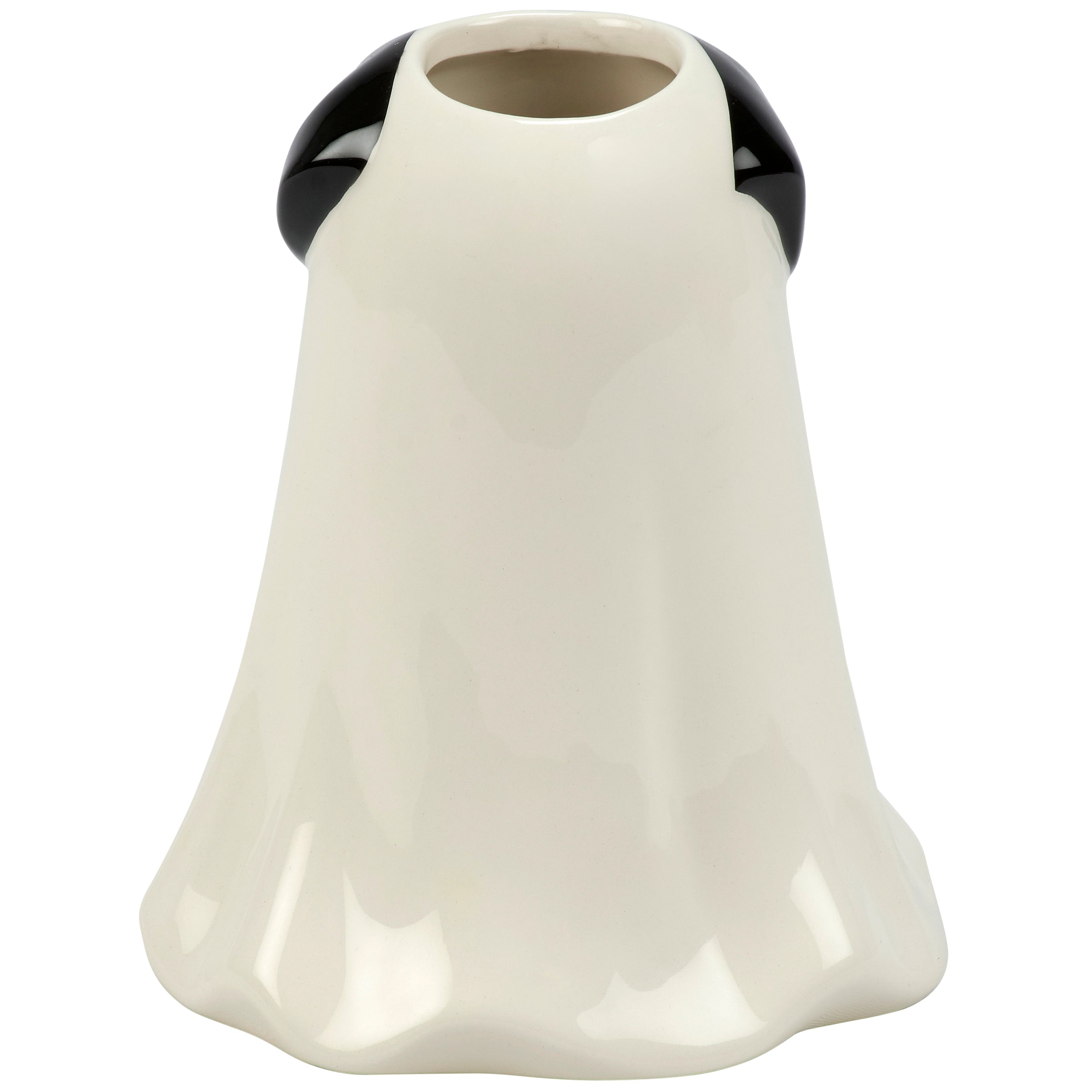 Spooky Ghost Dog Ceramic Vase Halloween Decor Treat Bucket Figurine