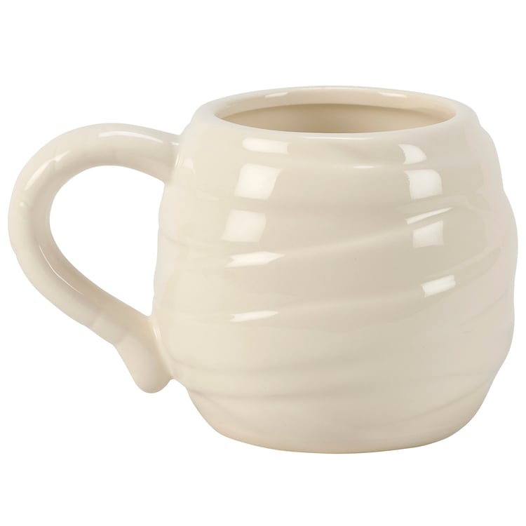 Spooky Halloween Ceramic Mummy Head Coffee Mug with Glaze Finish