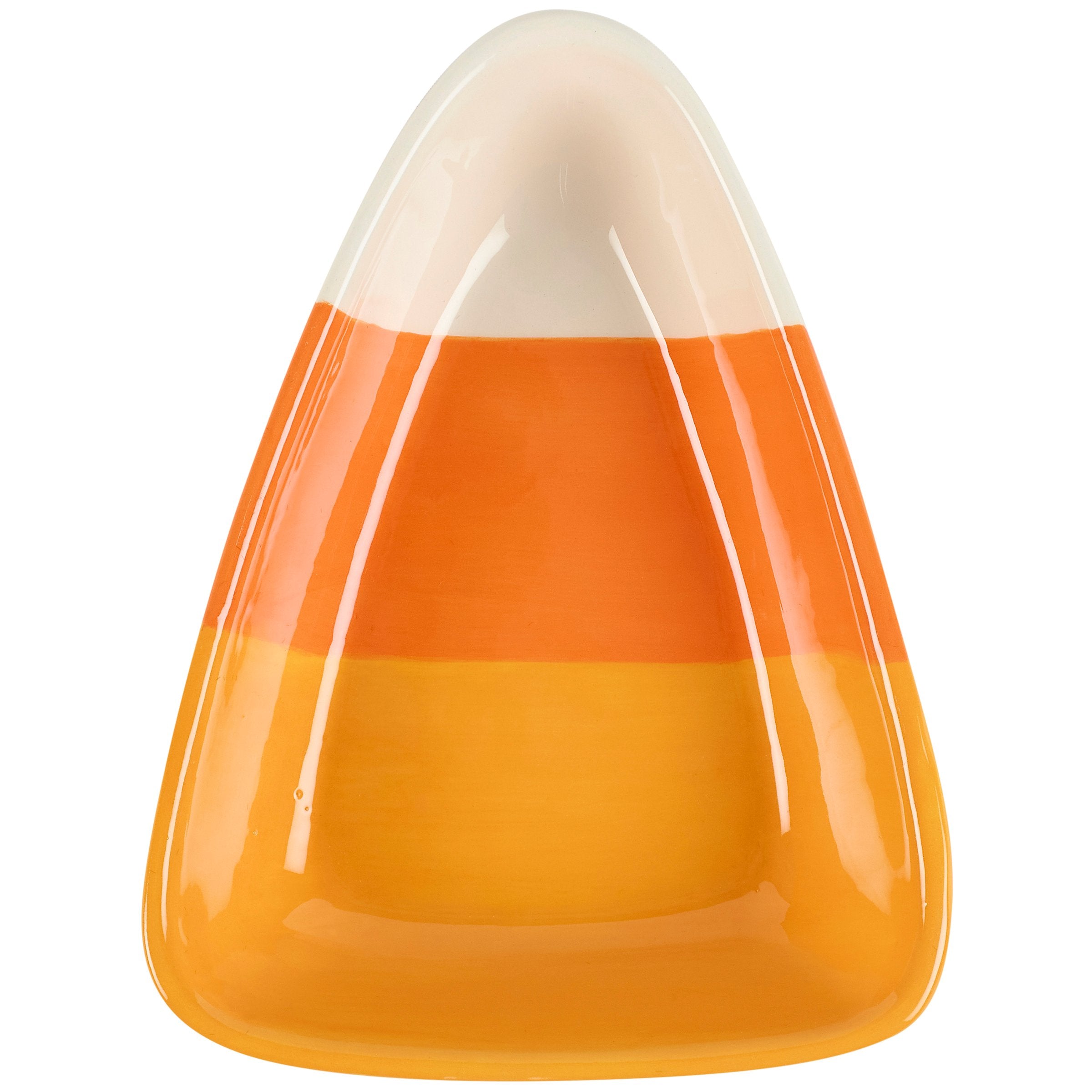Festive Ceramic Candy Corn Serving Bowl for Spooky Halloween Tabletop Decor