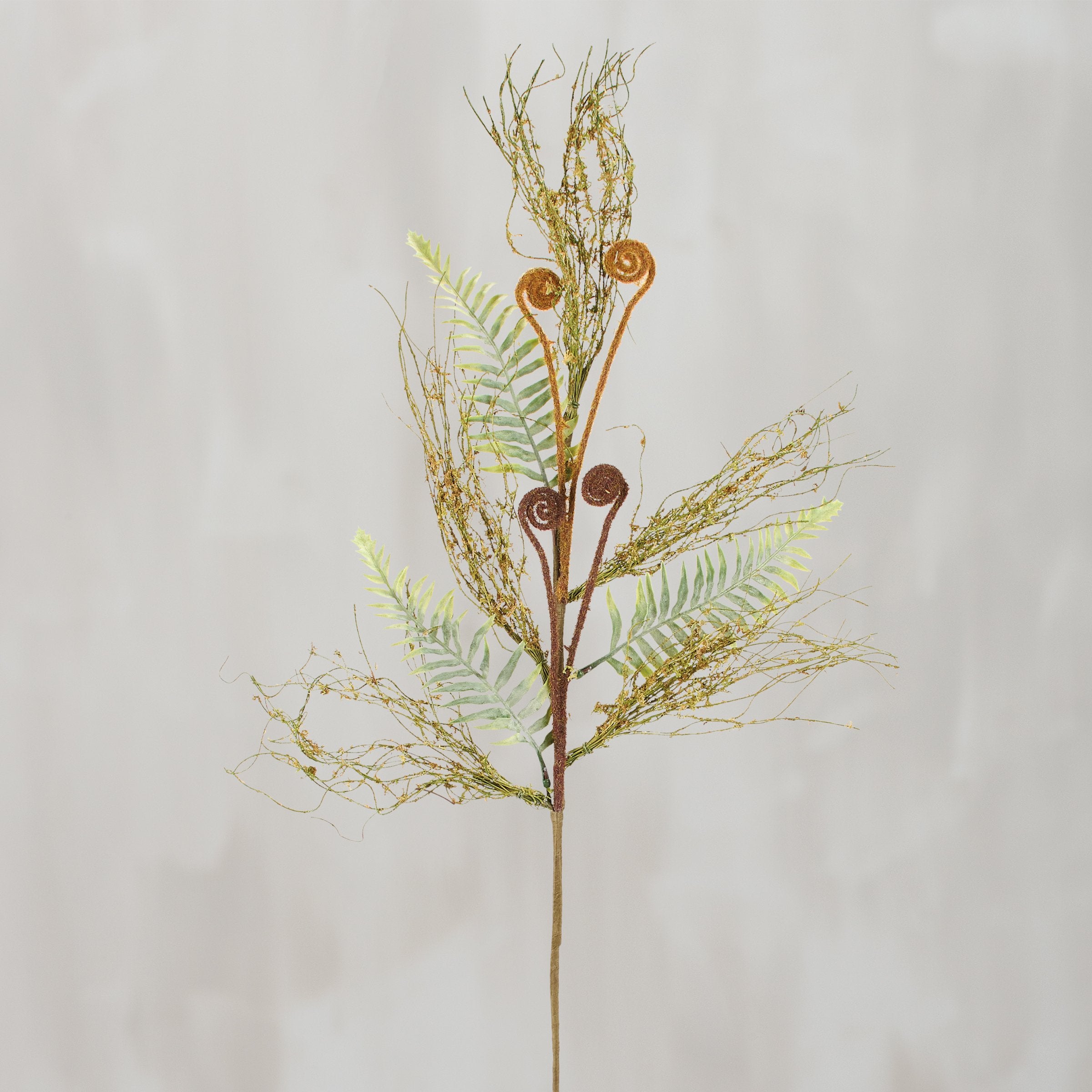 Lifelike Mixed Fern Floral Pick: 32-Inch Artificial Greenery for Effortless Decor