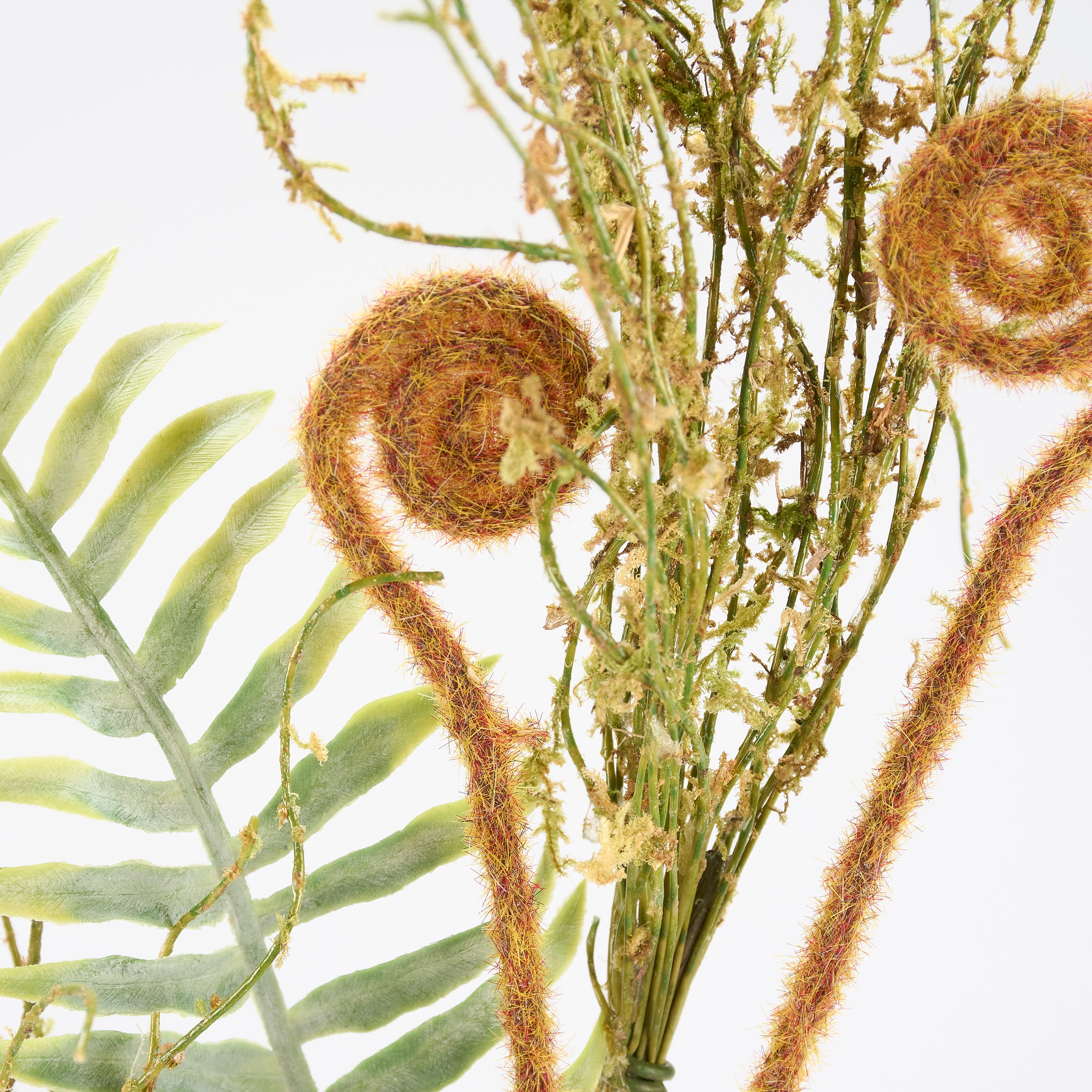 Lifelike Mixed Fern Floral Pick: 32-Inch Artificial Greenery for Effortless Decor