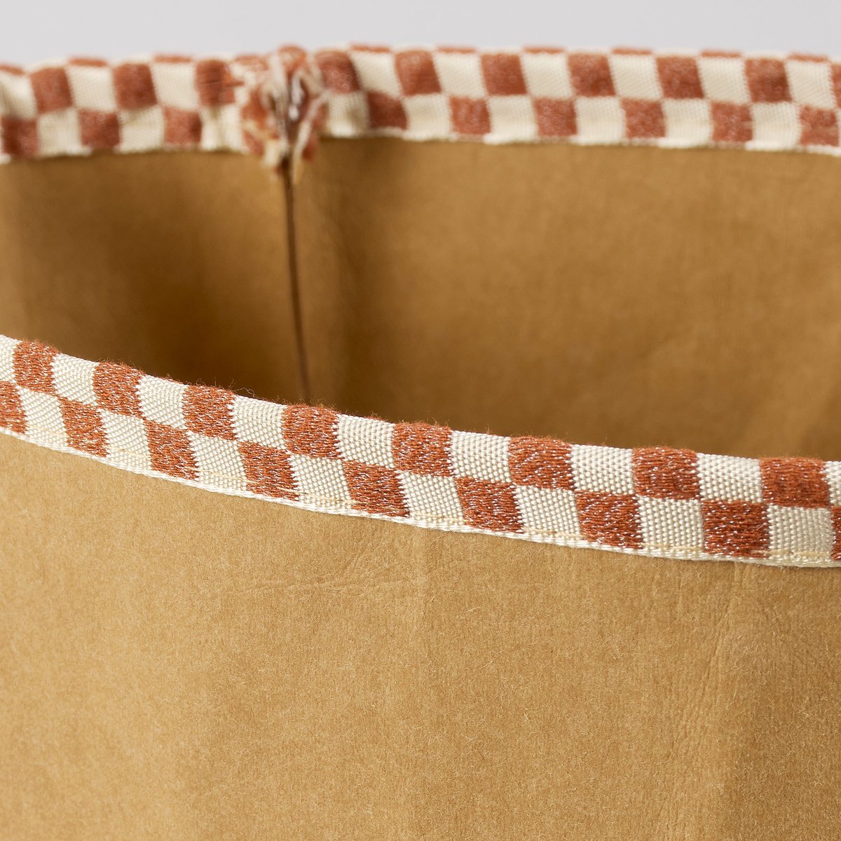 Rustic Western Paper Bag Plant Cover - Durable Decorative Fabric Trim Planter