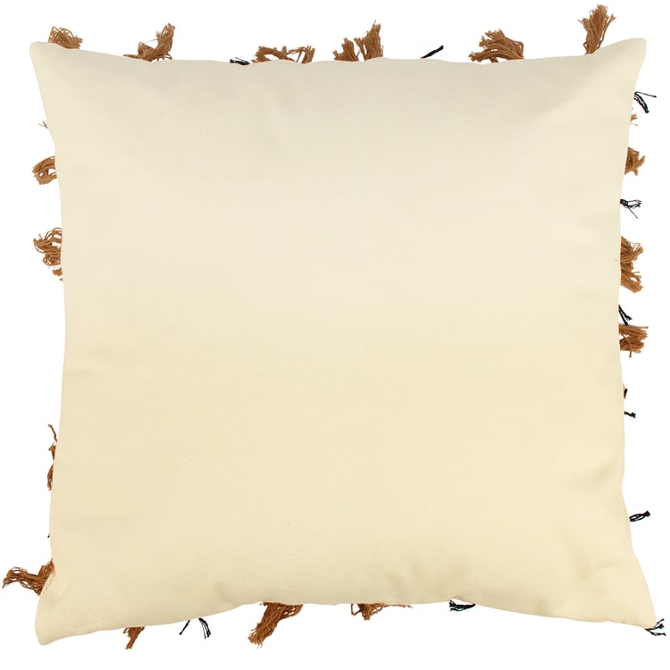 Stylish Western Fringe Cotton Throw Pillow - Rustic Decorative Home Accent