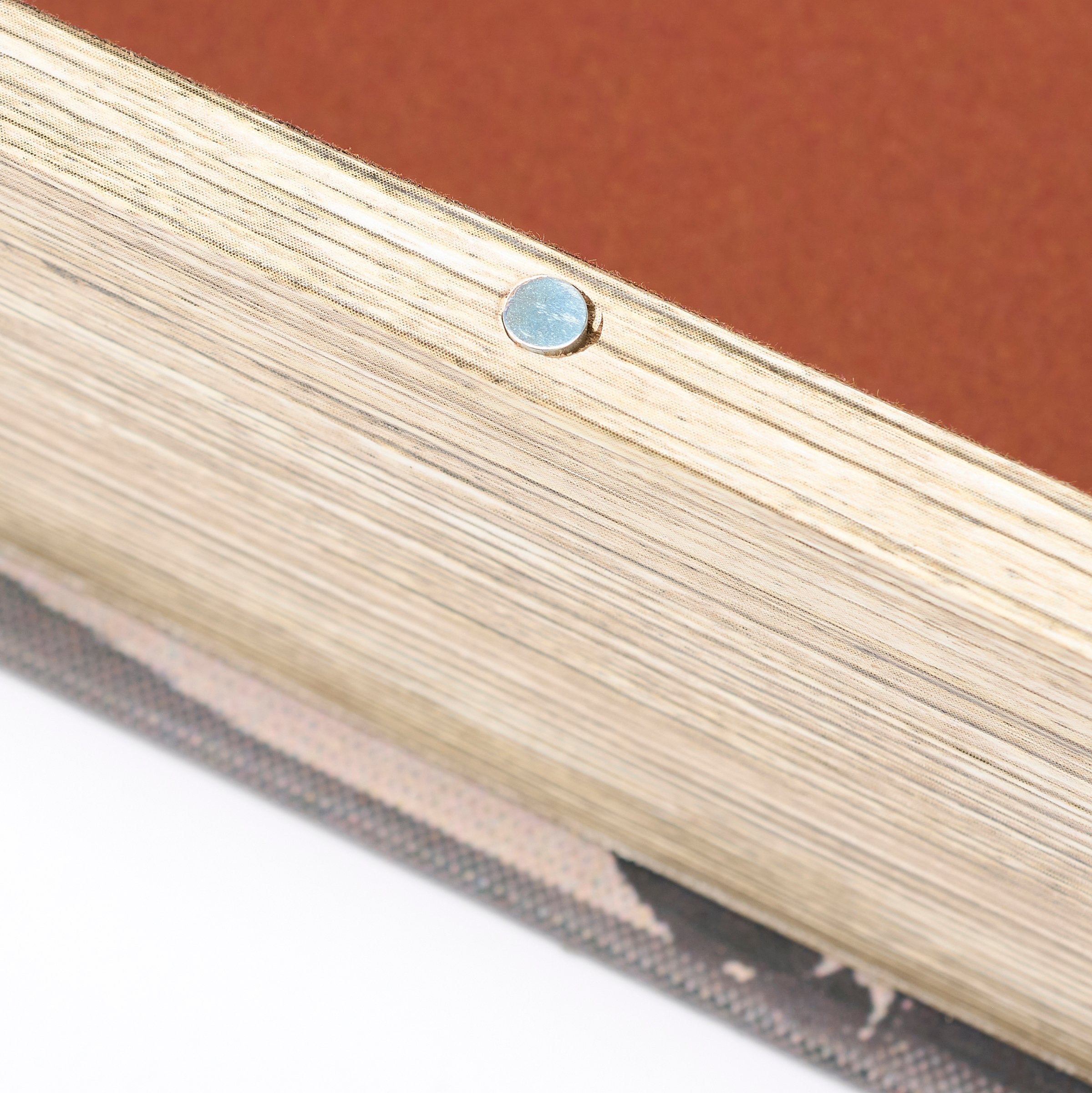 Rustic American West Faux Leather Decorative Book Box Set for Home Decor