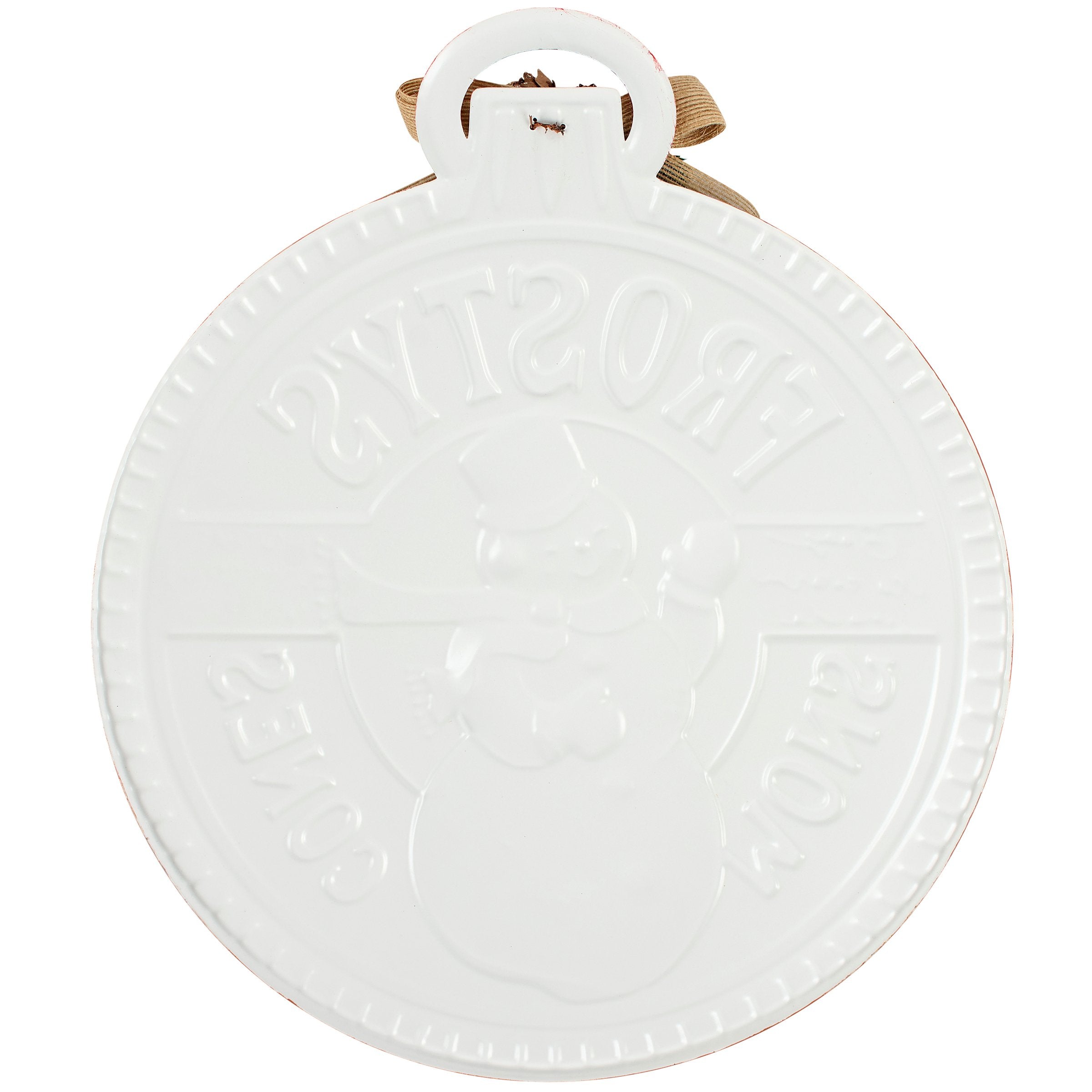 Frosty's Snow Cones Retro Metal Wall Decor Christmas Ornament Sign