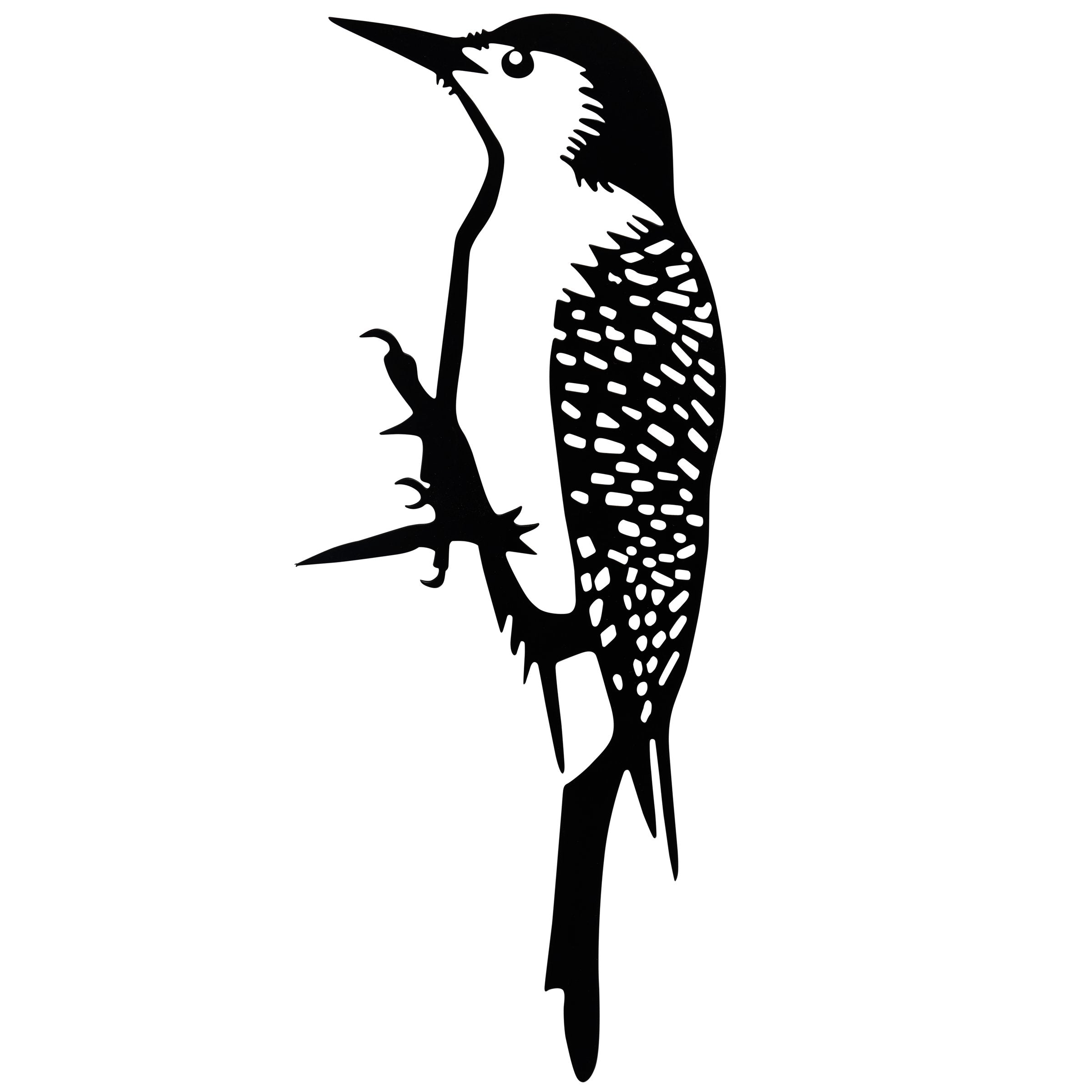 Durable Metal Woodpecker Outdoor Art for Garden, Cabin & Lake Decor