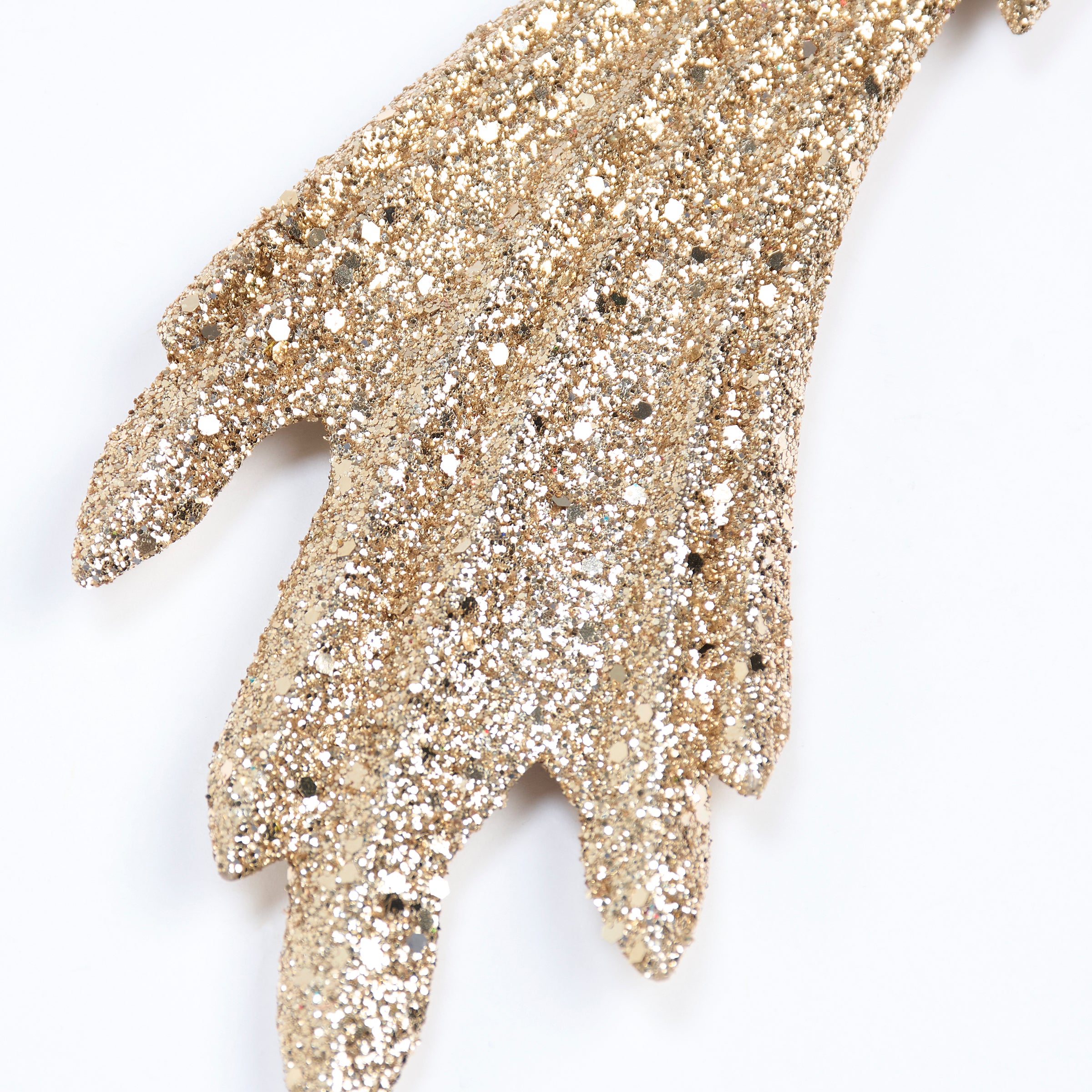 Sparkling Glitter Shooting Star Christmas Ornament - Festive Sculpted Holiday Decor