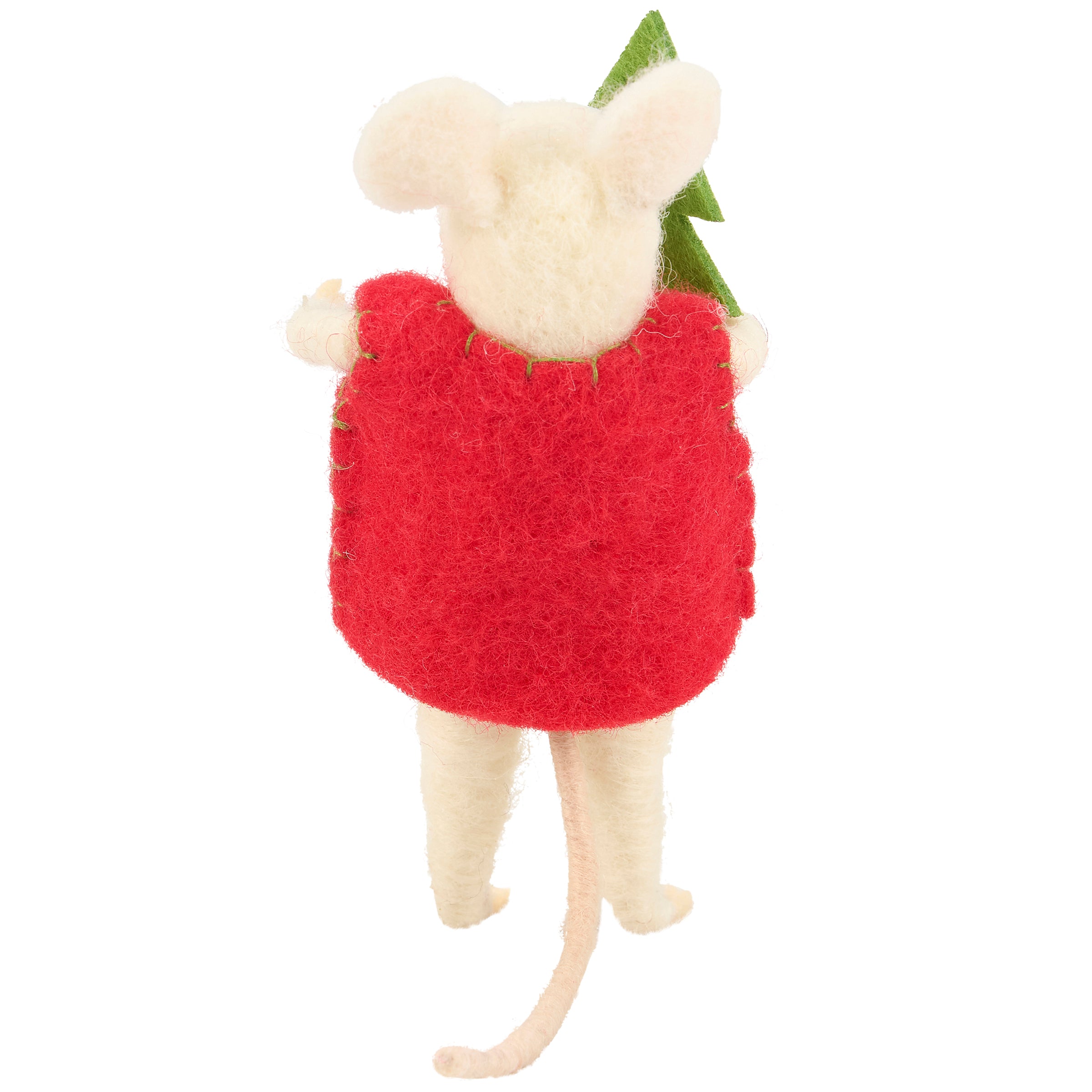 Charming Felt Winter Tree Mouse Critter Christmas Holiday Decor Display