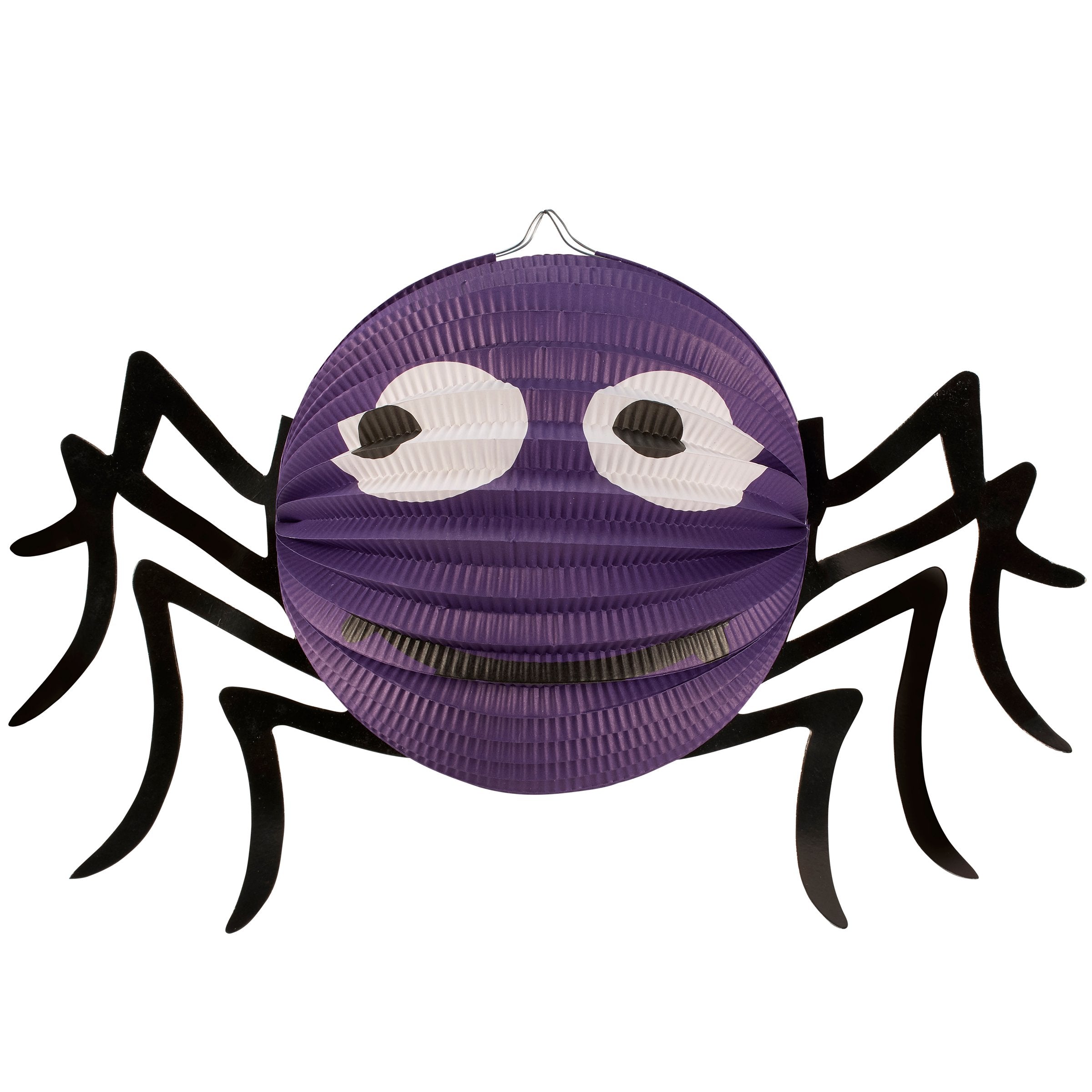 Spooky 3D Accordion Paper Spider Halloween Decoration with Black Legs