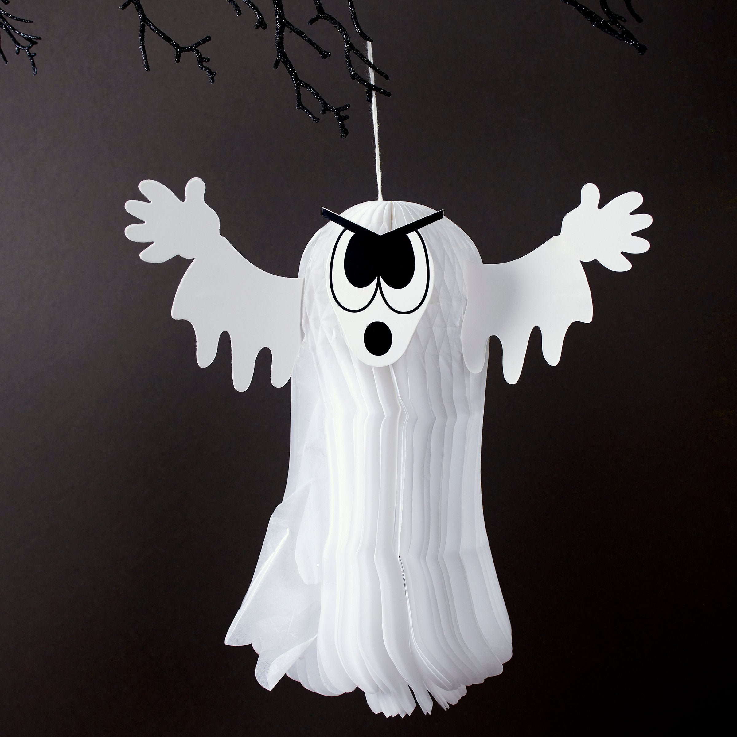 Spooky 3D Evil Ghost Accordion Paper Halloween Decoration for Fun Home Decor