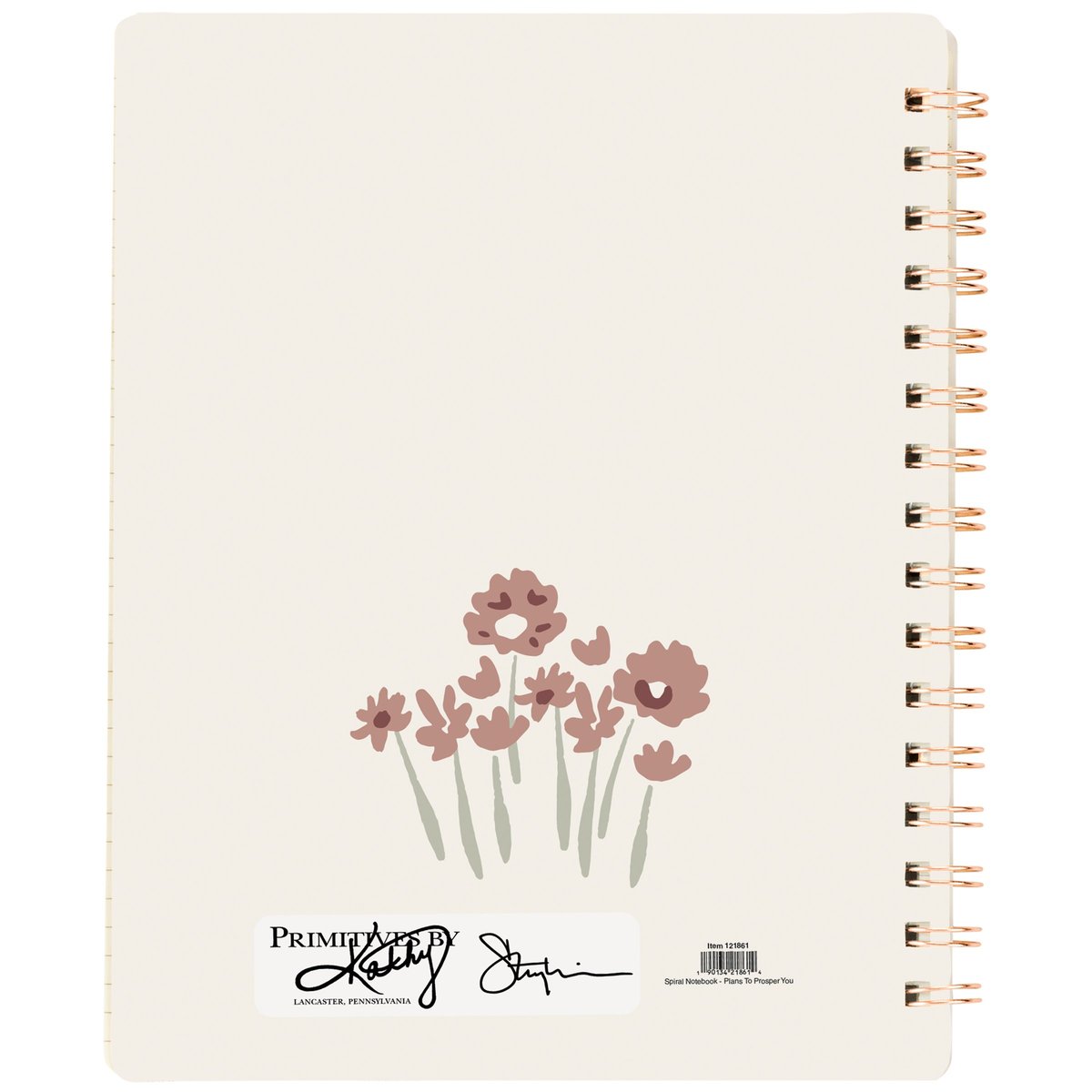Inspiring Faith Botanical Spiral Notebook: Journal Your Plans to Prosper You