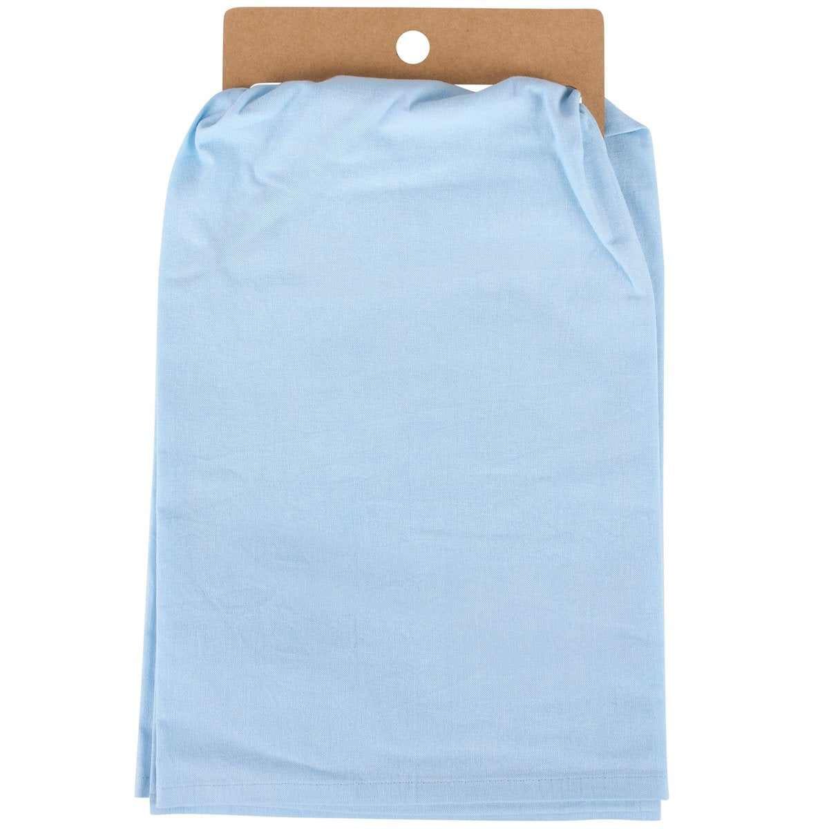 Inspirational 'It Is Well With My Soul' Light Blue Floral Cotton Kitchen Towel