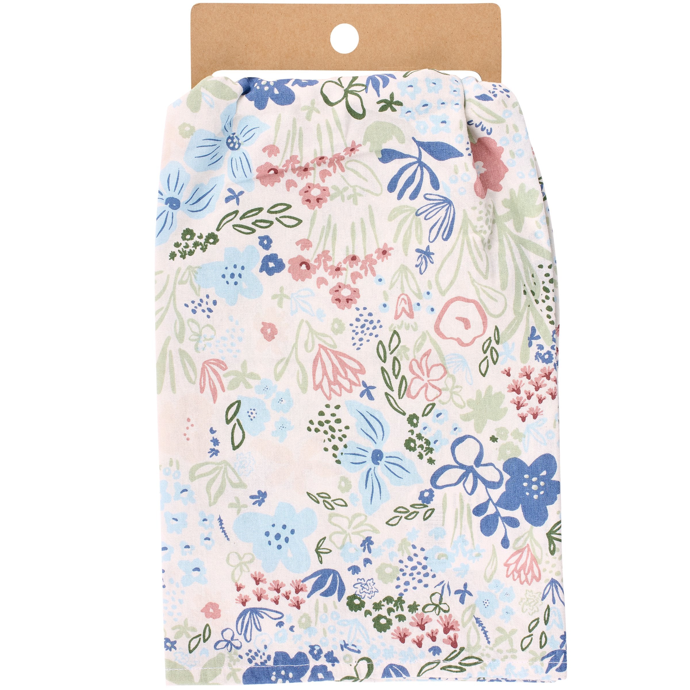 Inspirational Cotton Kitchen Towel: Prosper You & Hope Scripture Botanical Design