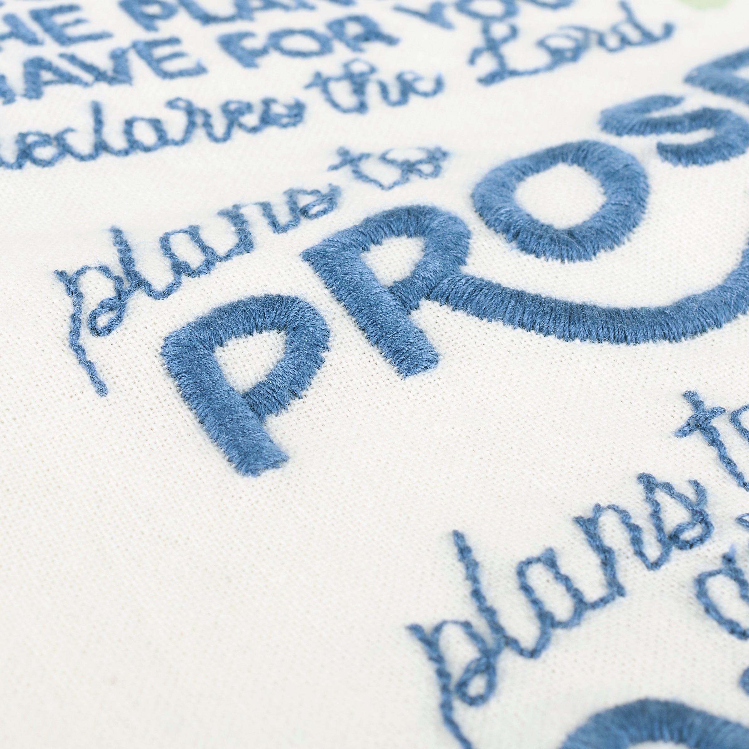 Inspirational Cotton Kitchen Towel: Prosper You & Hope Scripture Botanical Design