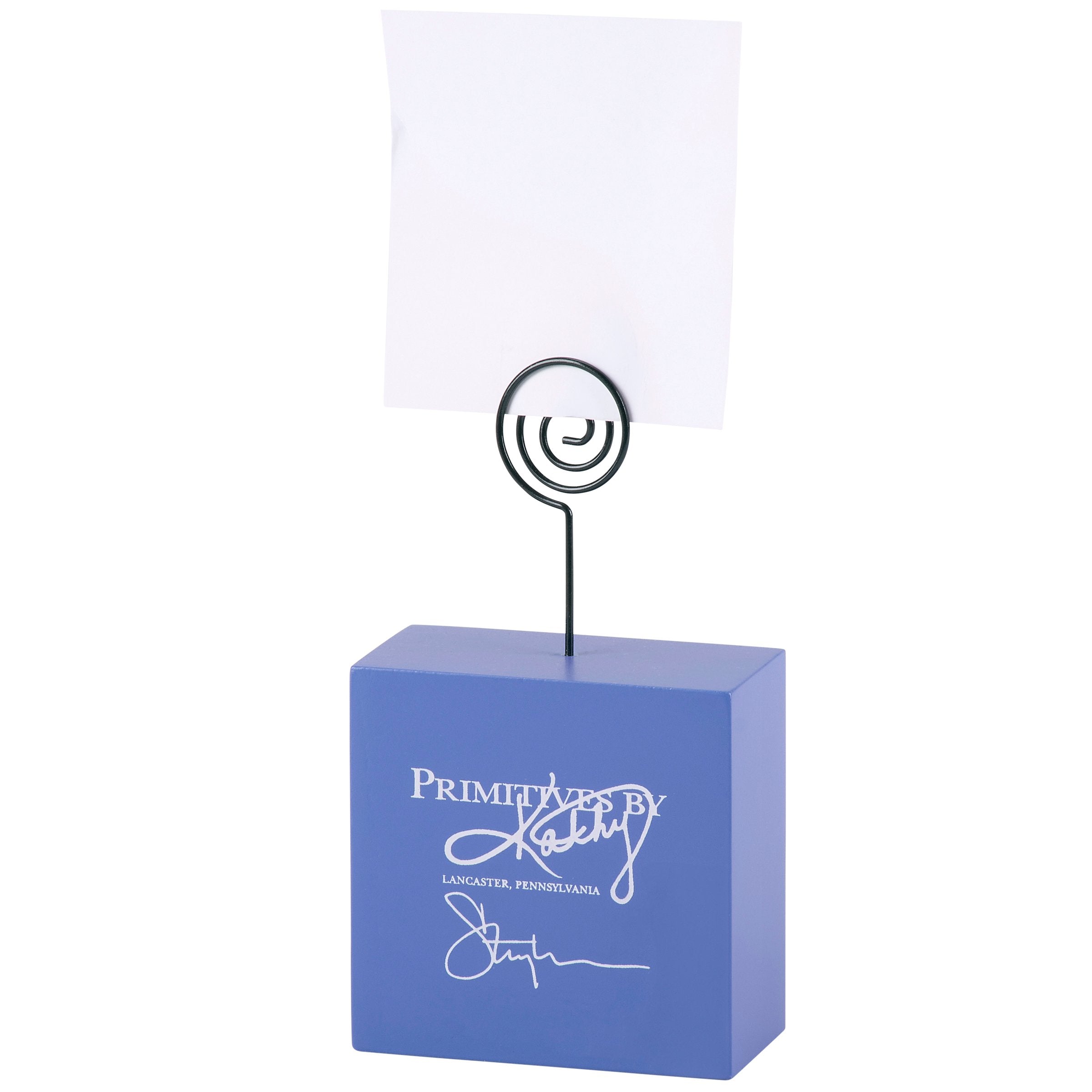 Inspirational Wood Photo Block with Coiled Wire for Bible Verses