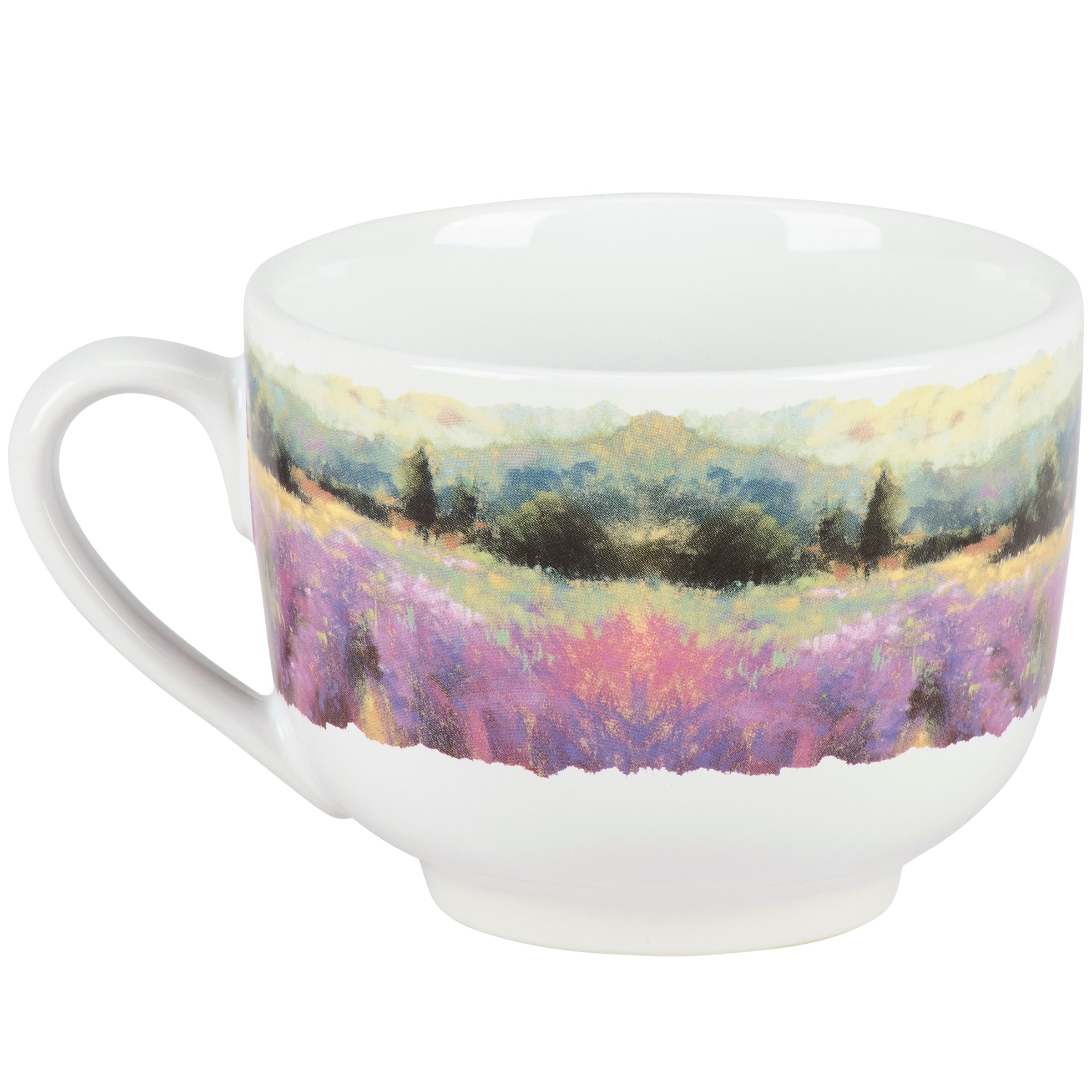 Inspirational 'How The Wildflowers Grow' 20 oz Stoneware Coffee Mug