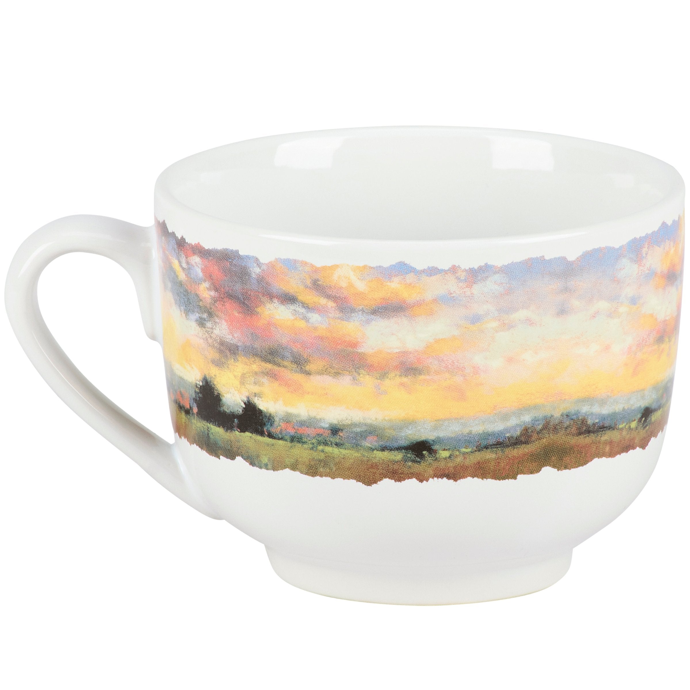 Inspirational 'Things Above' Stoneware Mug – Scripture Art for Daily Faith