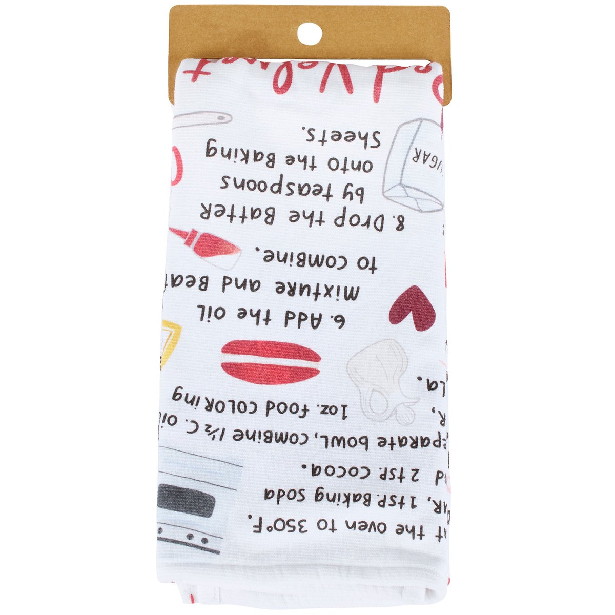 Charming Red Velvet Whoopie Pies Recipe Kitchen Towel - Absorbent Cotton