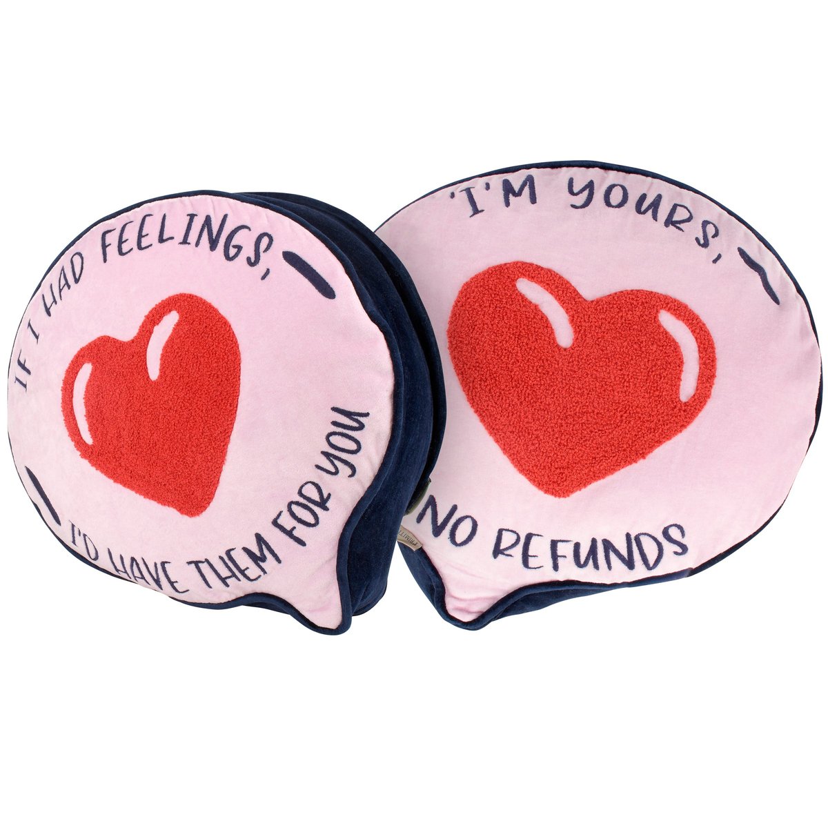 Playful Velvet Speech Bubble Pillow with Sassy Love Sentiments