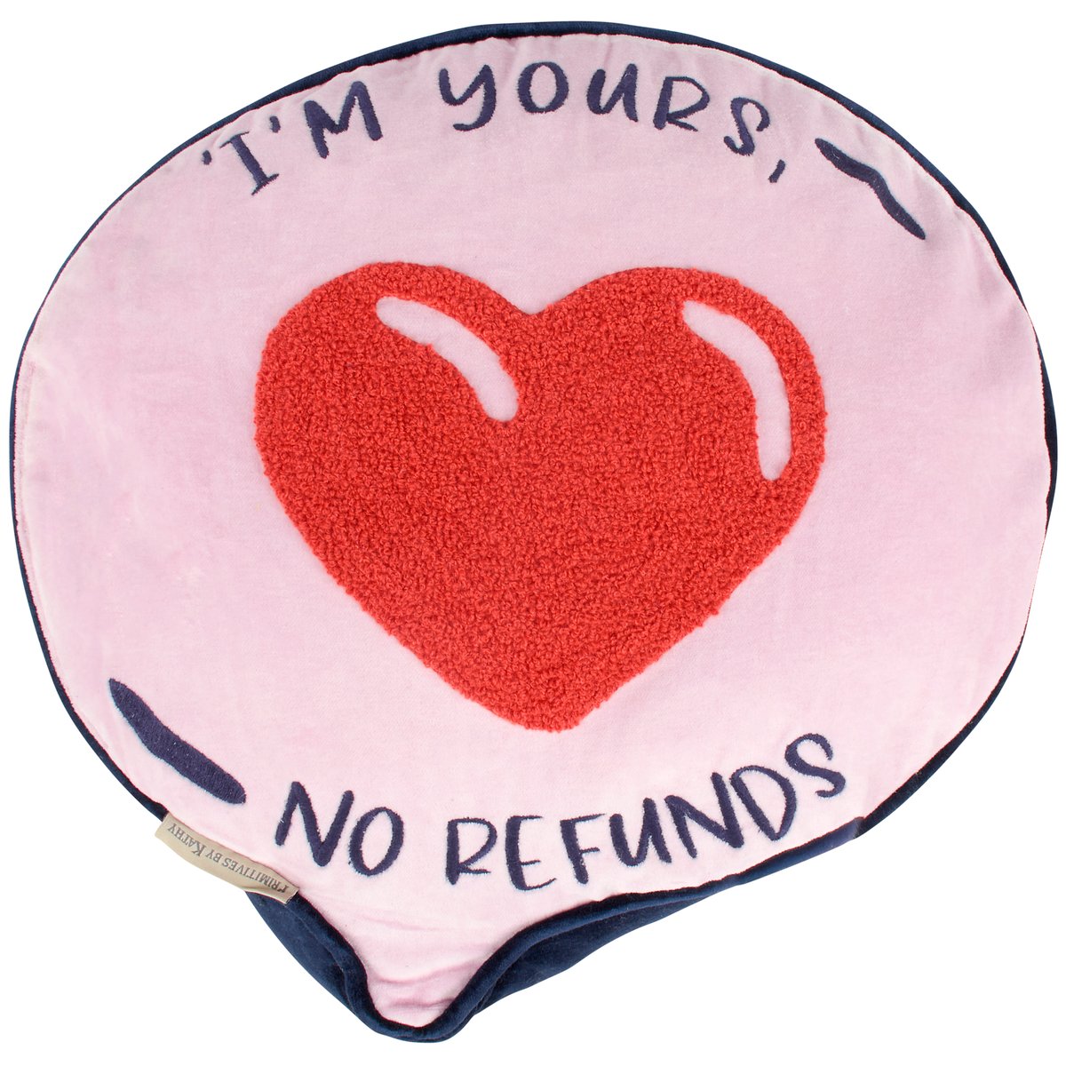 Playful Velvet Speech Bubble Pillow with Sassy Love Sentiments