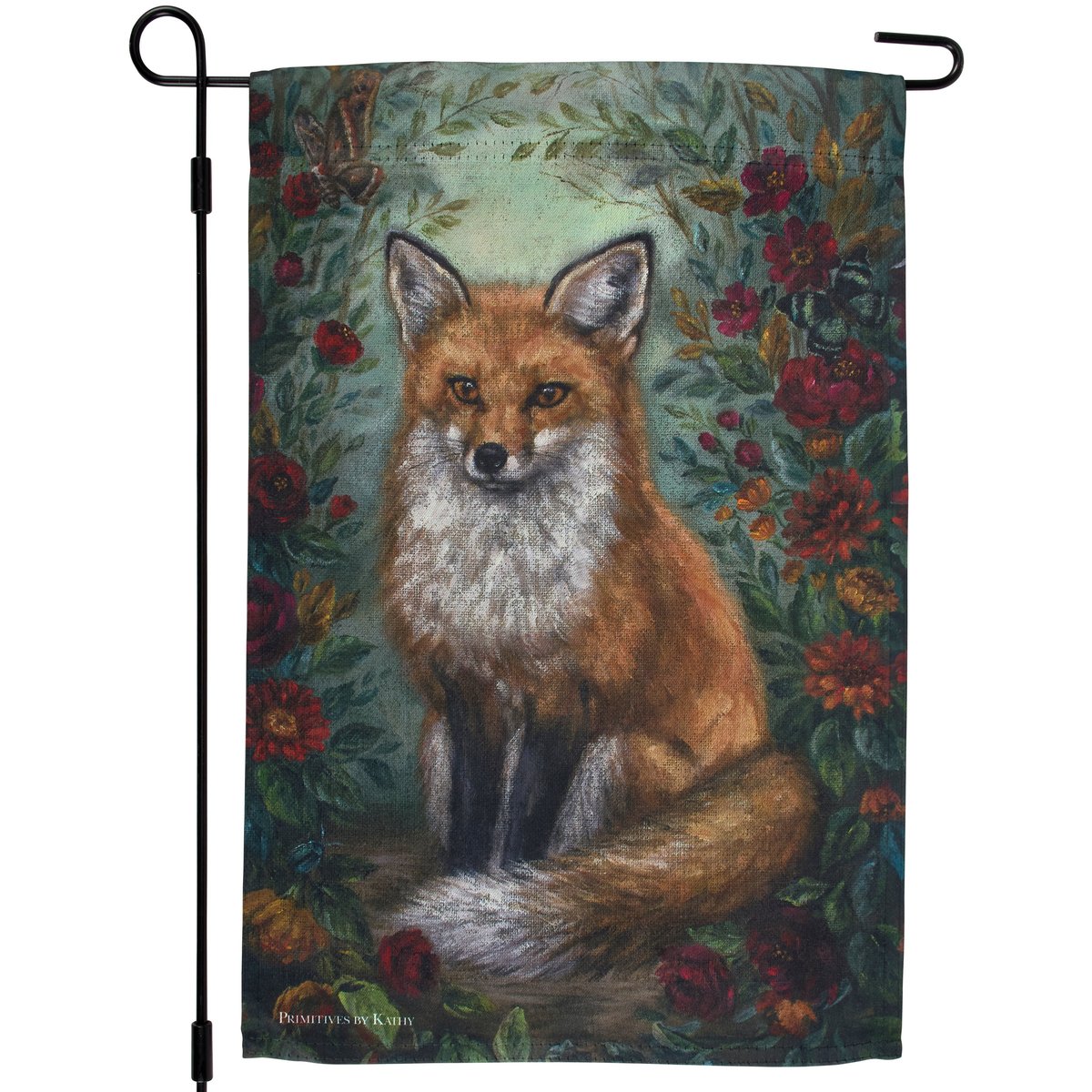 Charming Autumn Fox Garden Flag - Double-Sided Weather-Resistant Outdoor Decor