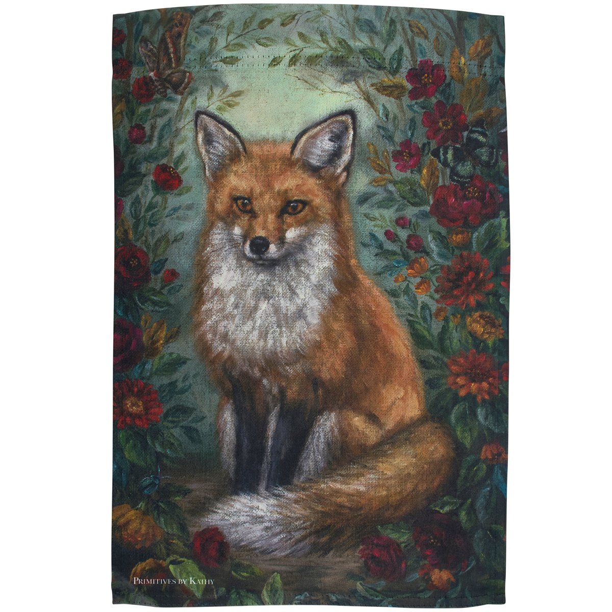 Charming Autumn Fox Garden Flag - Double-Sided Weather-Resistant Outdoor Decor