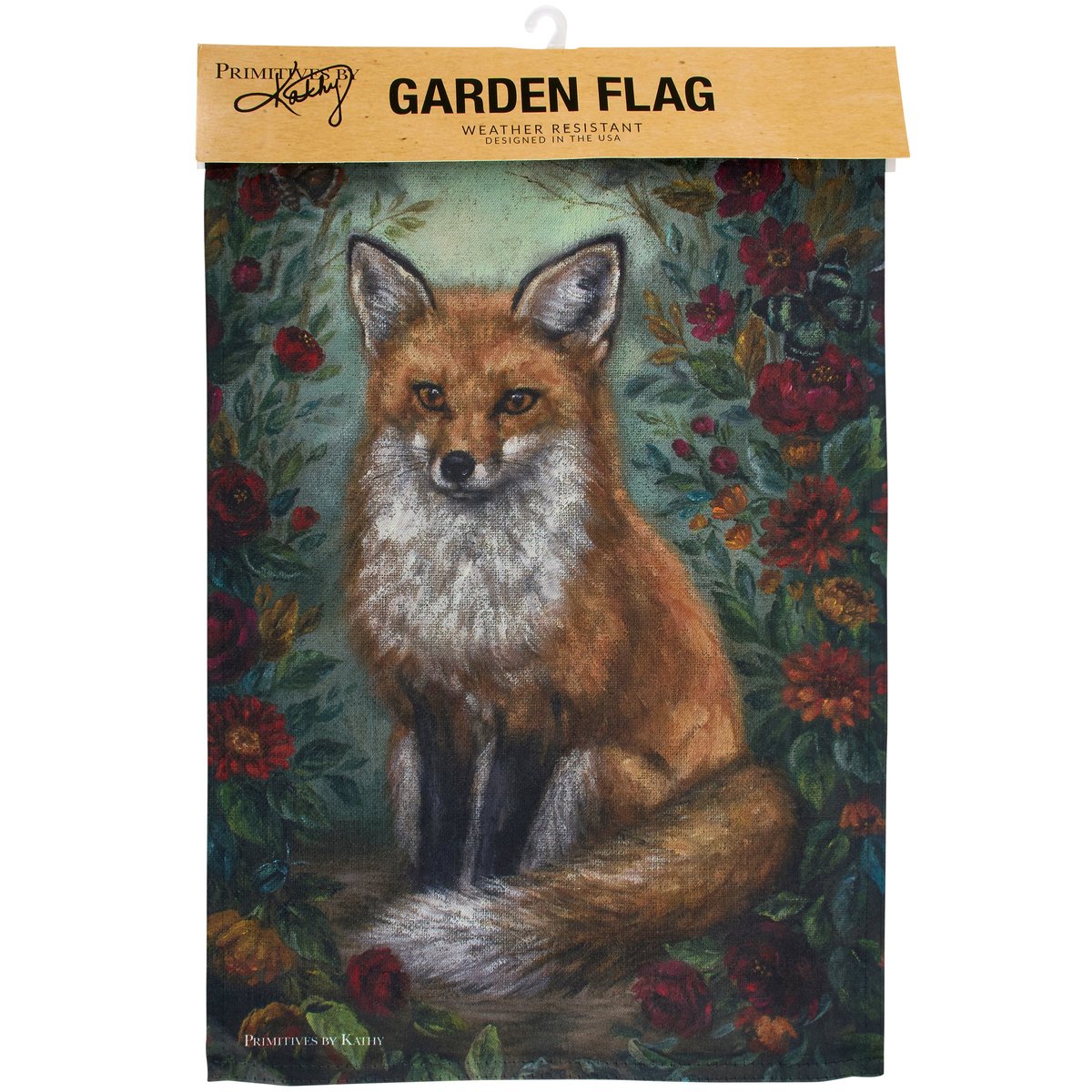 Charming Autumn Fox Garden Flag - Double-Sided Weather-Resistant Outdoor Decor