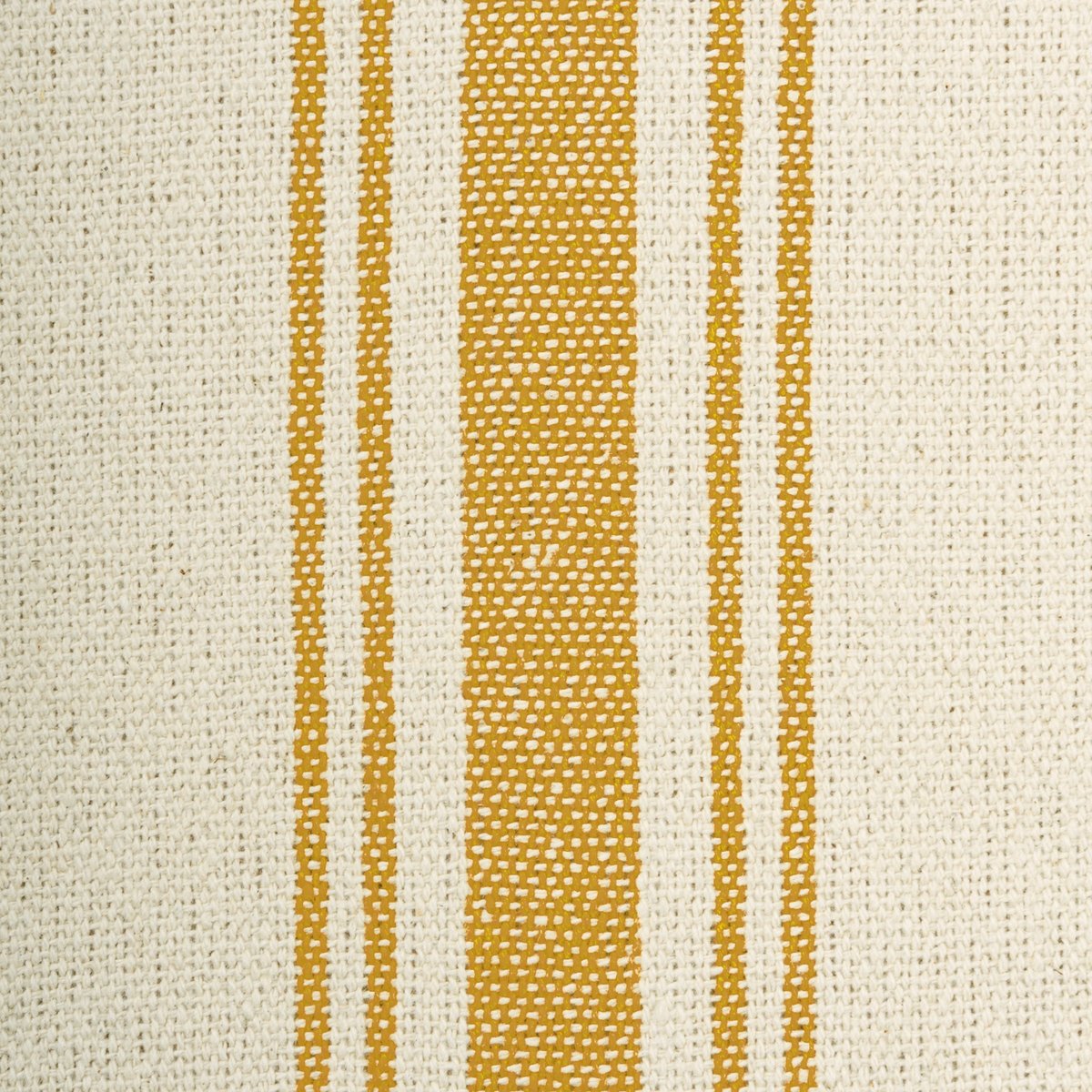 Vintage Cream Cotton Fabric with Elegant Gold Stripes - 54-inch Wide Yard