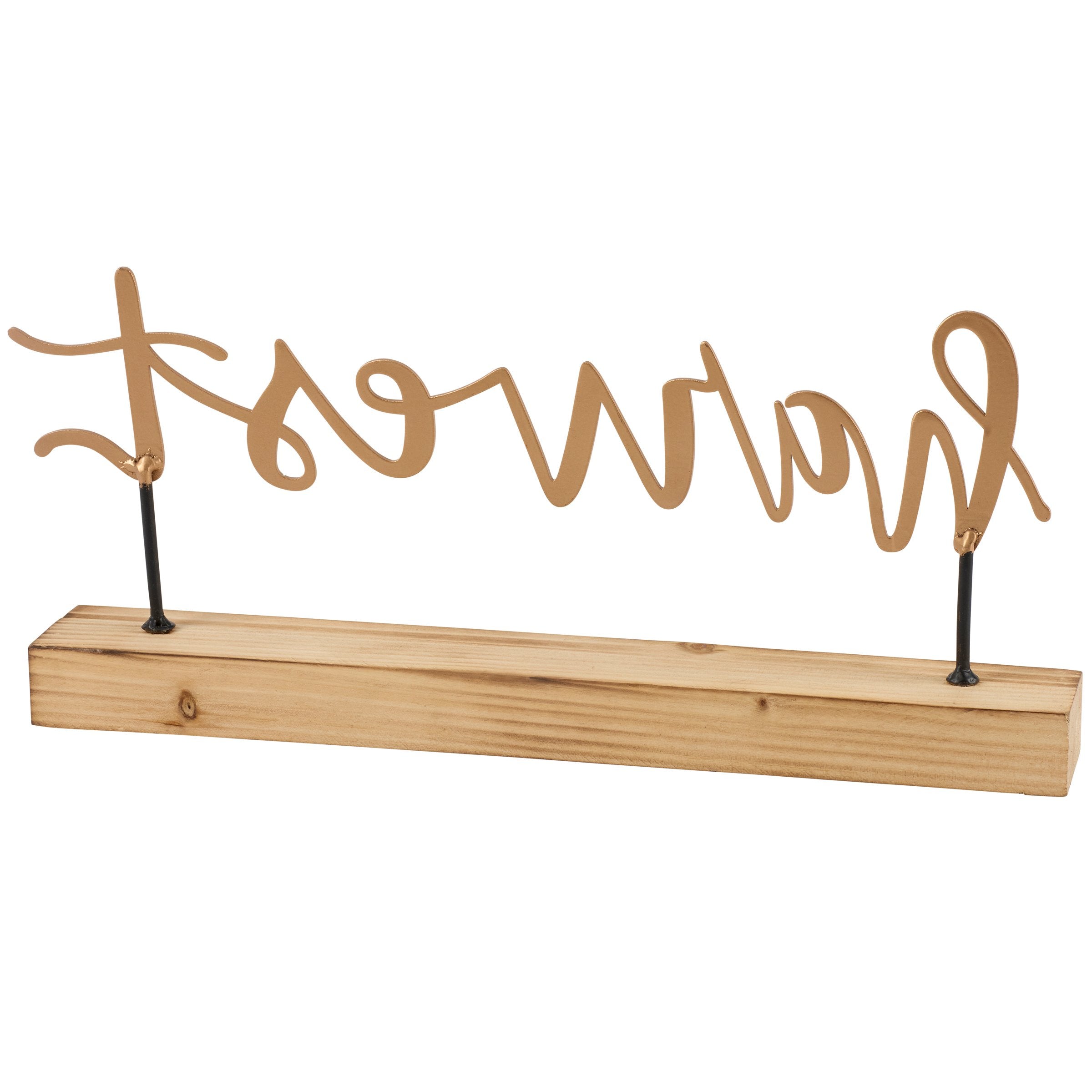 Charming Autumn Harvest Metal Wood Sitter: Stylish Freestanding Fall Home Accent Decor