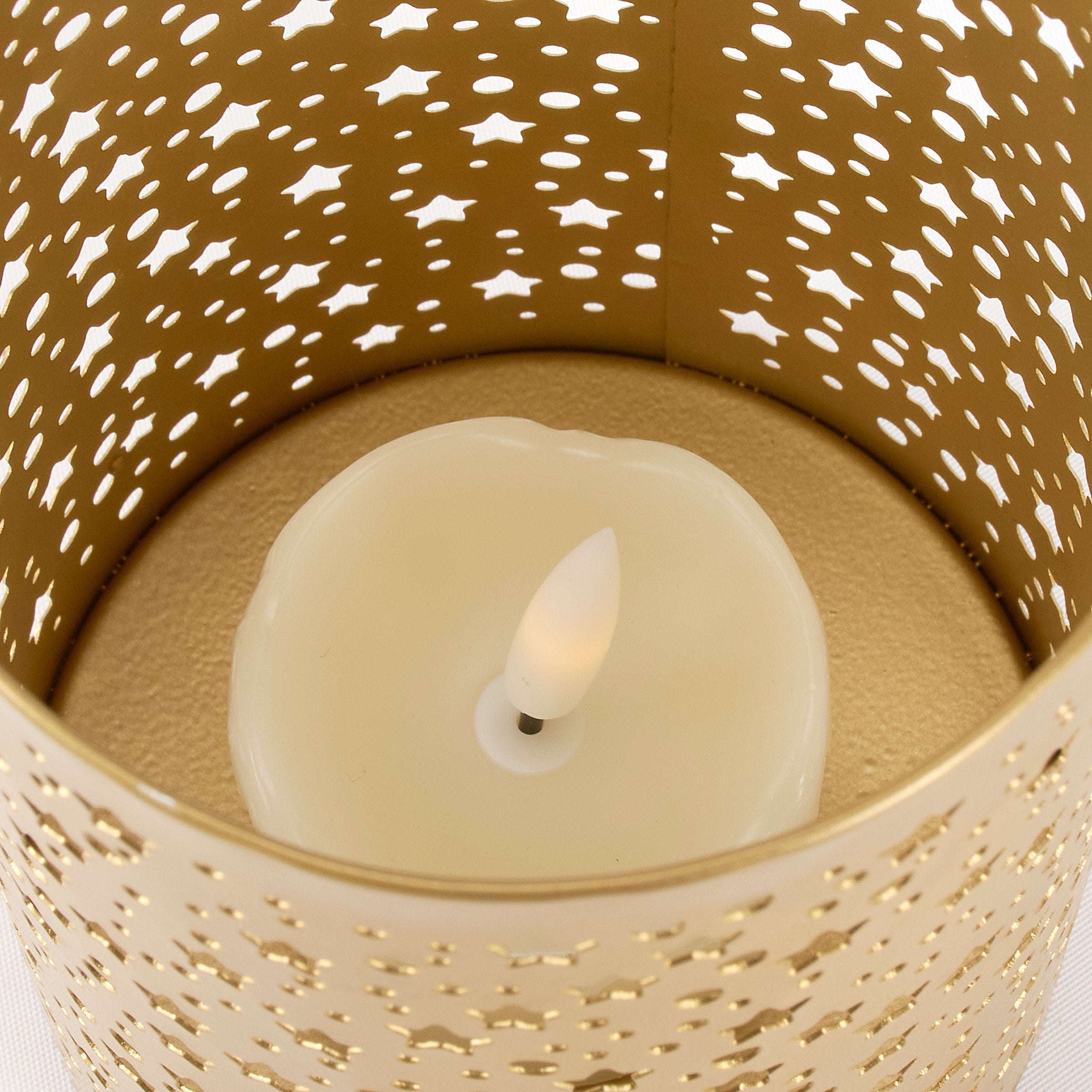 Charming Starry Night Metal Lantern for Cozy Home Decor Ambiance