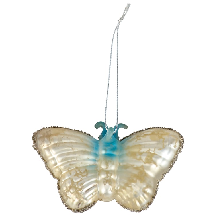 Sparkling Glass Moth Ornament, Nature-Inspired Dark Academia Home Decor Gift